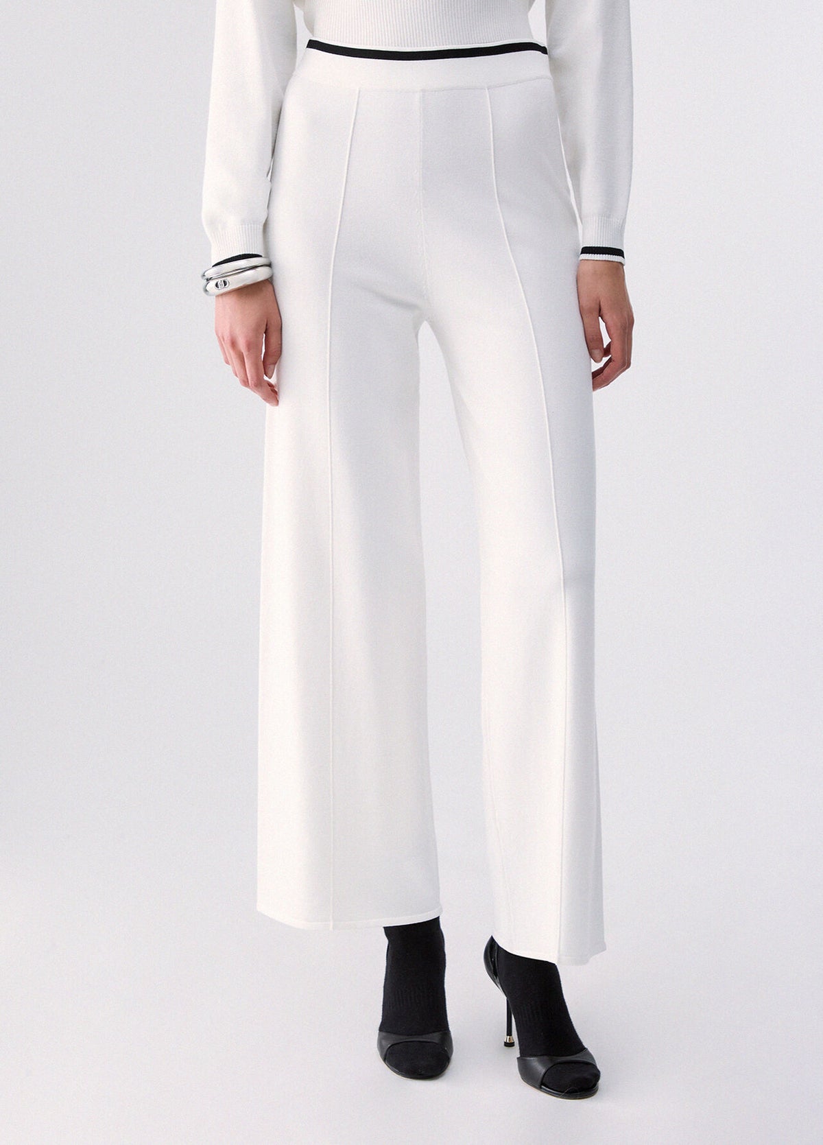 Liu Jo Sport Knit Trousers - White Wool