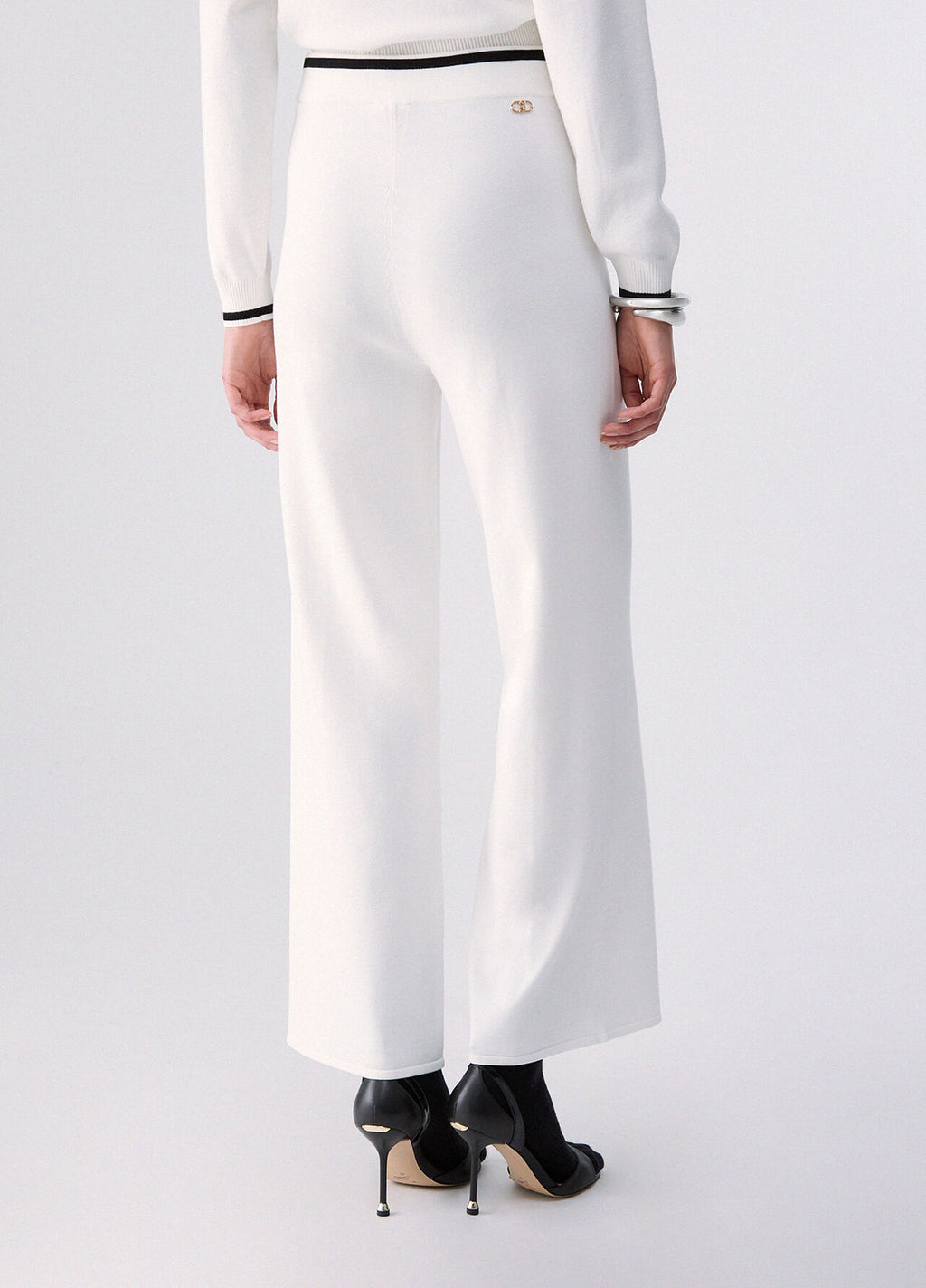 Liu Jo Sport Pantalon en maille - Laine blanche