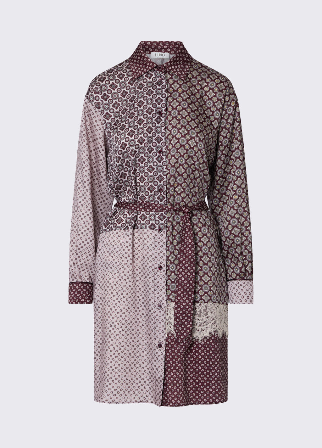 Robe-chemise en sergé blanc Liu Jo White - Mix Big Sm Geo