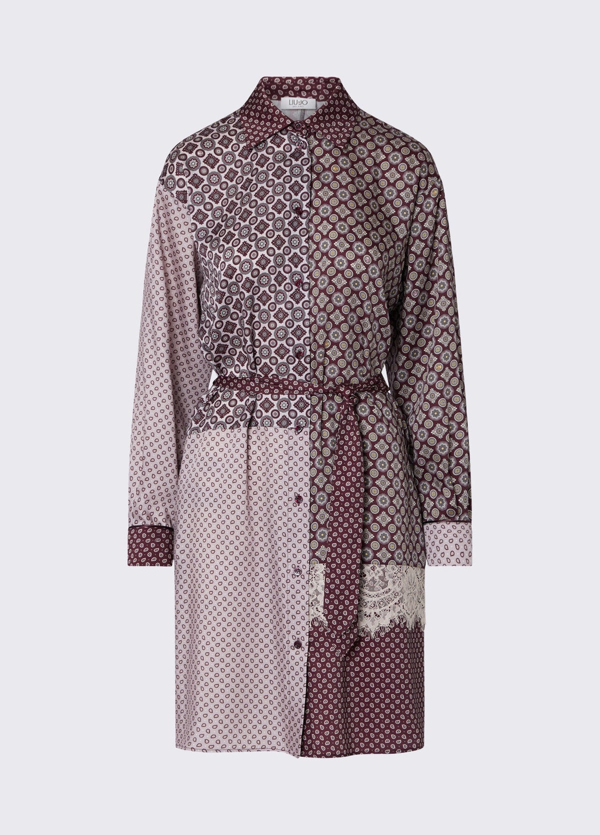 Robe-chemise en sergé blanc Liu Jo White - Mix Big Sm Geo