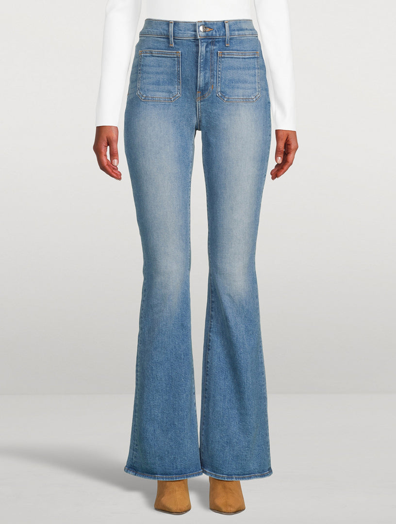 Veronica Beard Beverly High Rise Skinny Flare Jeans