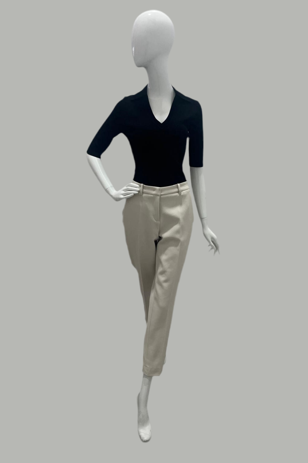 Cambio Krystal Pant Light Chrome