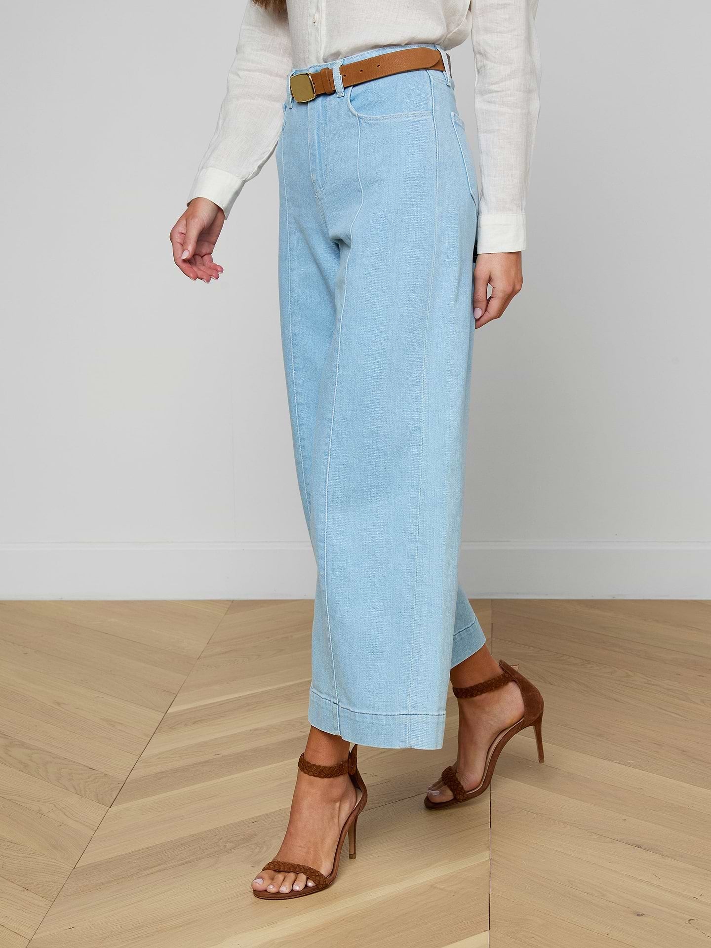 L'Agence Houston HR Crop Seam Wide Bayridge