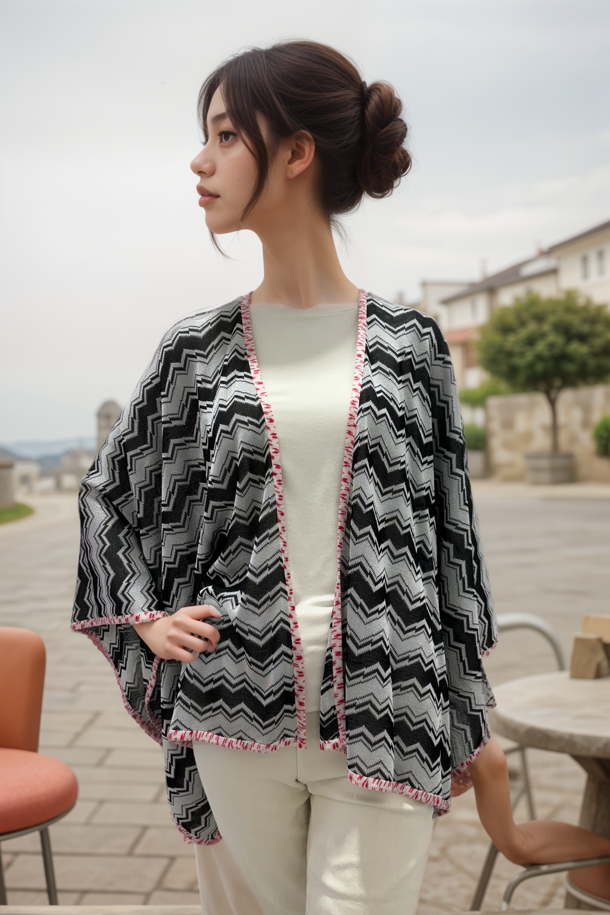 Missoni Zig Zag Knit Poncho
