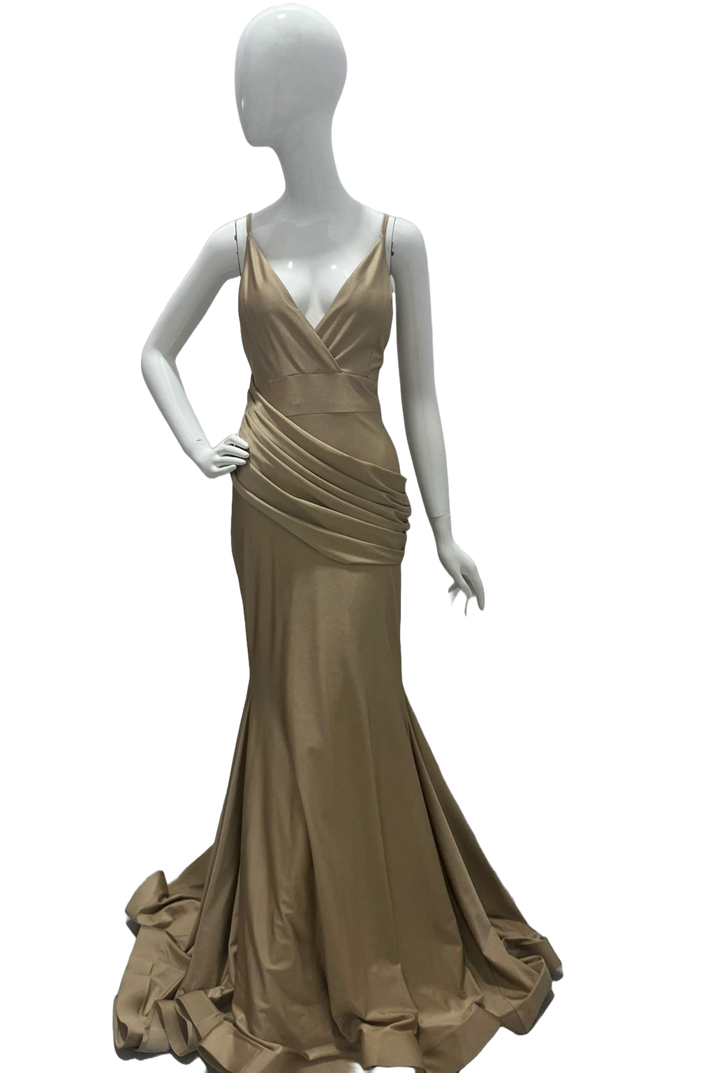 Robe drapée décolleté en V Jessica Angel