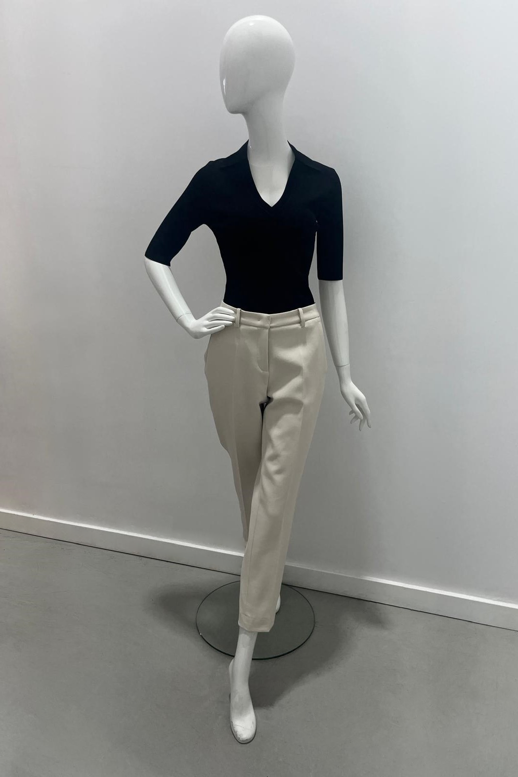 Cambio Krystal Pant Light Chrome