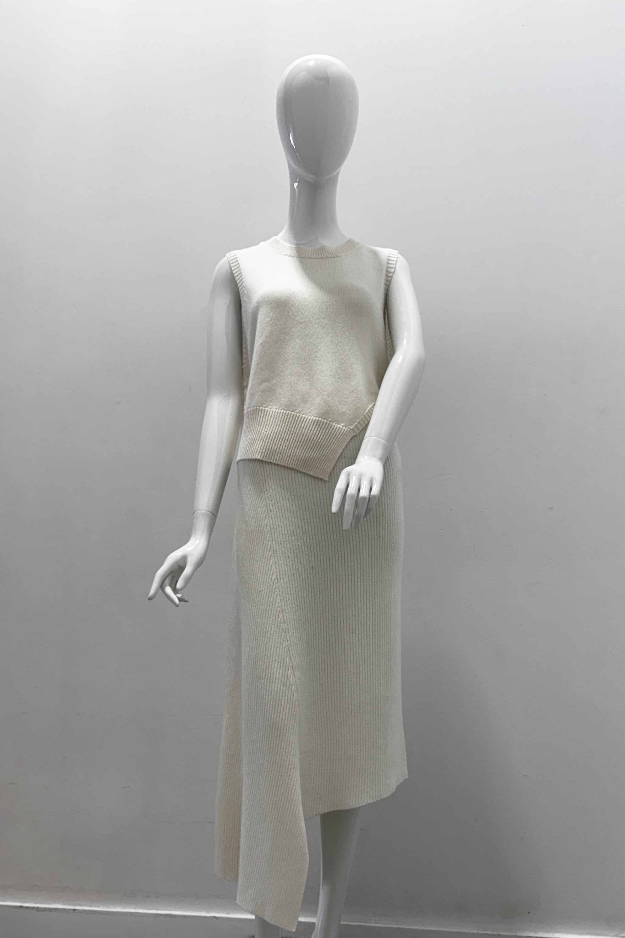 Jupe midi asymétrique en cachemire Notshy Juliette