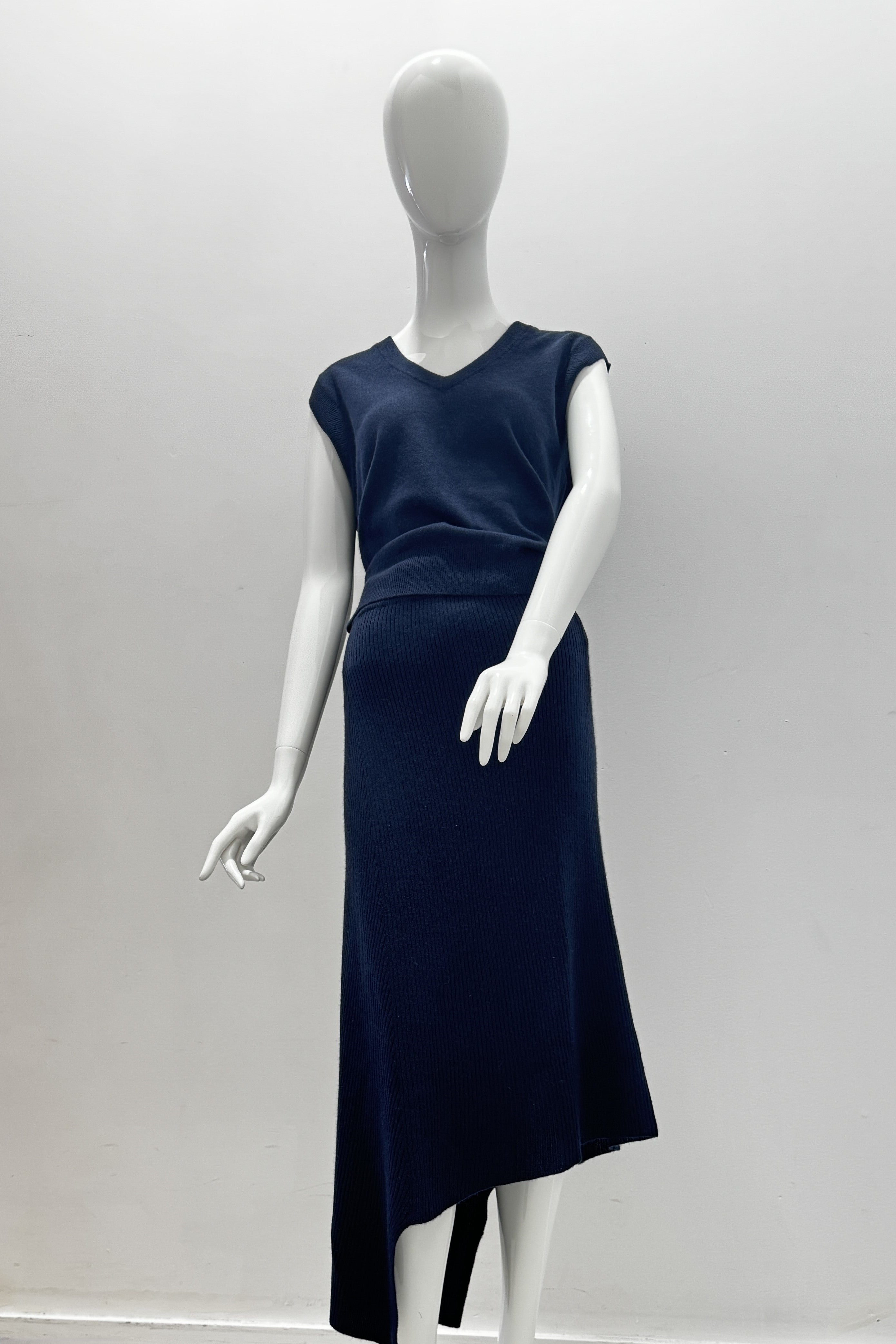 Jupe midi asymétrique en cachemire Notshy Juliette