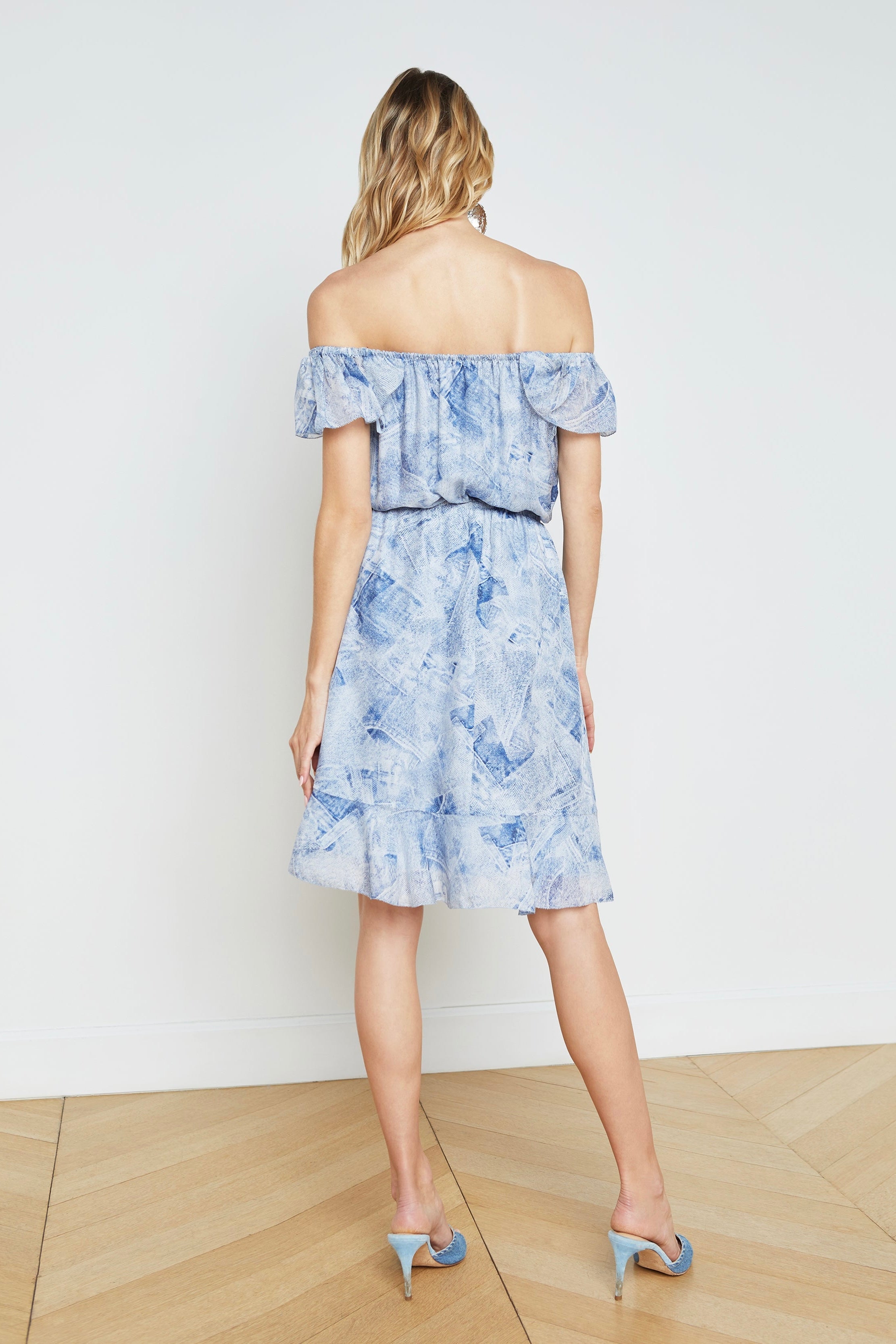 Robe en soie à épaules dénudées L'Agence Leonie
