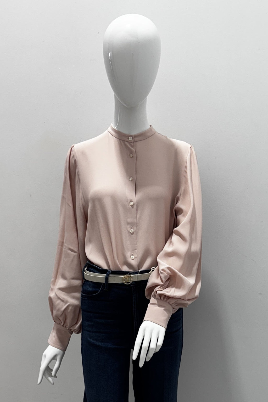 Emanou Alexandra Silk Blend Relaxed Fit Blouse