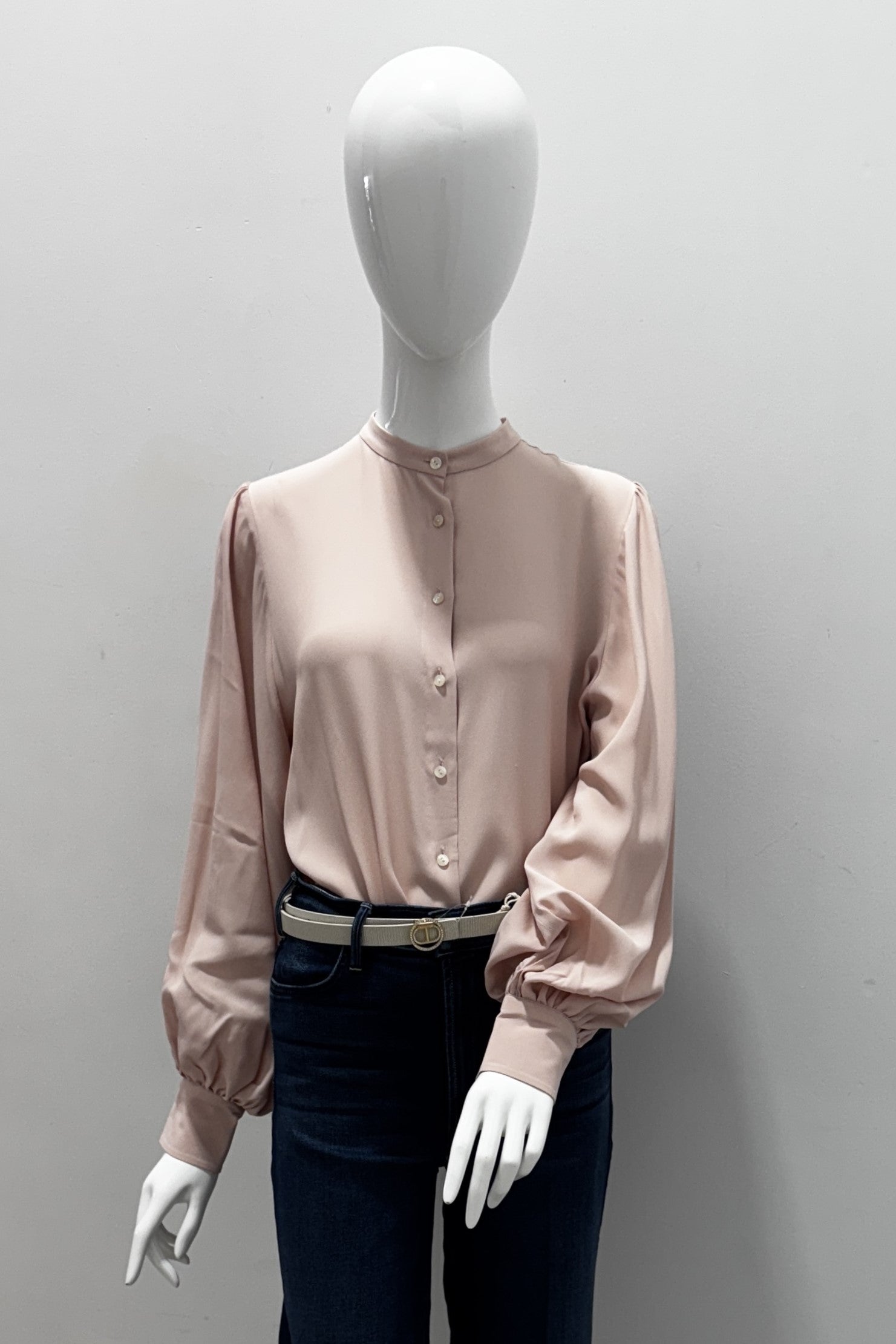 Emanou Alexandra Silk Blend Relaxed Fit Blouse