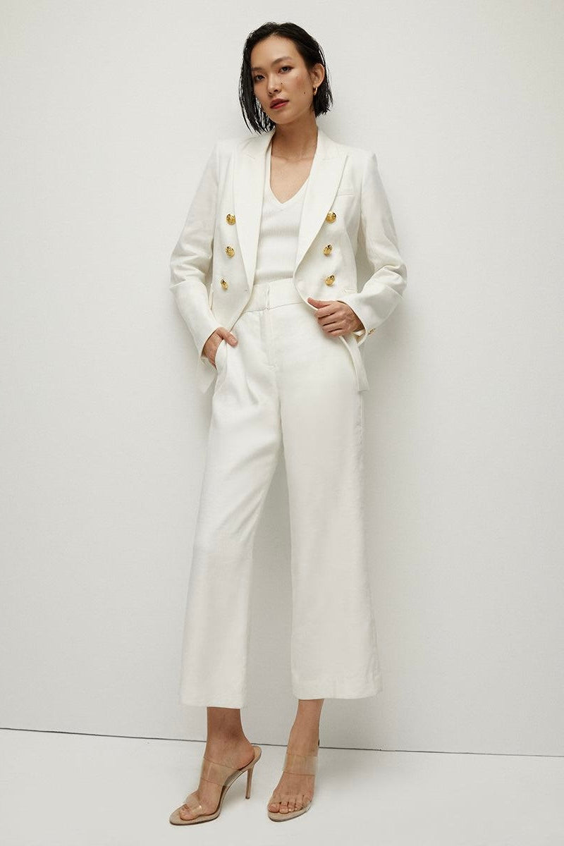 Veronica Beard Miller Dickey Jacket Off-White Gold