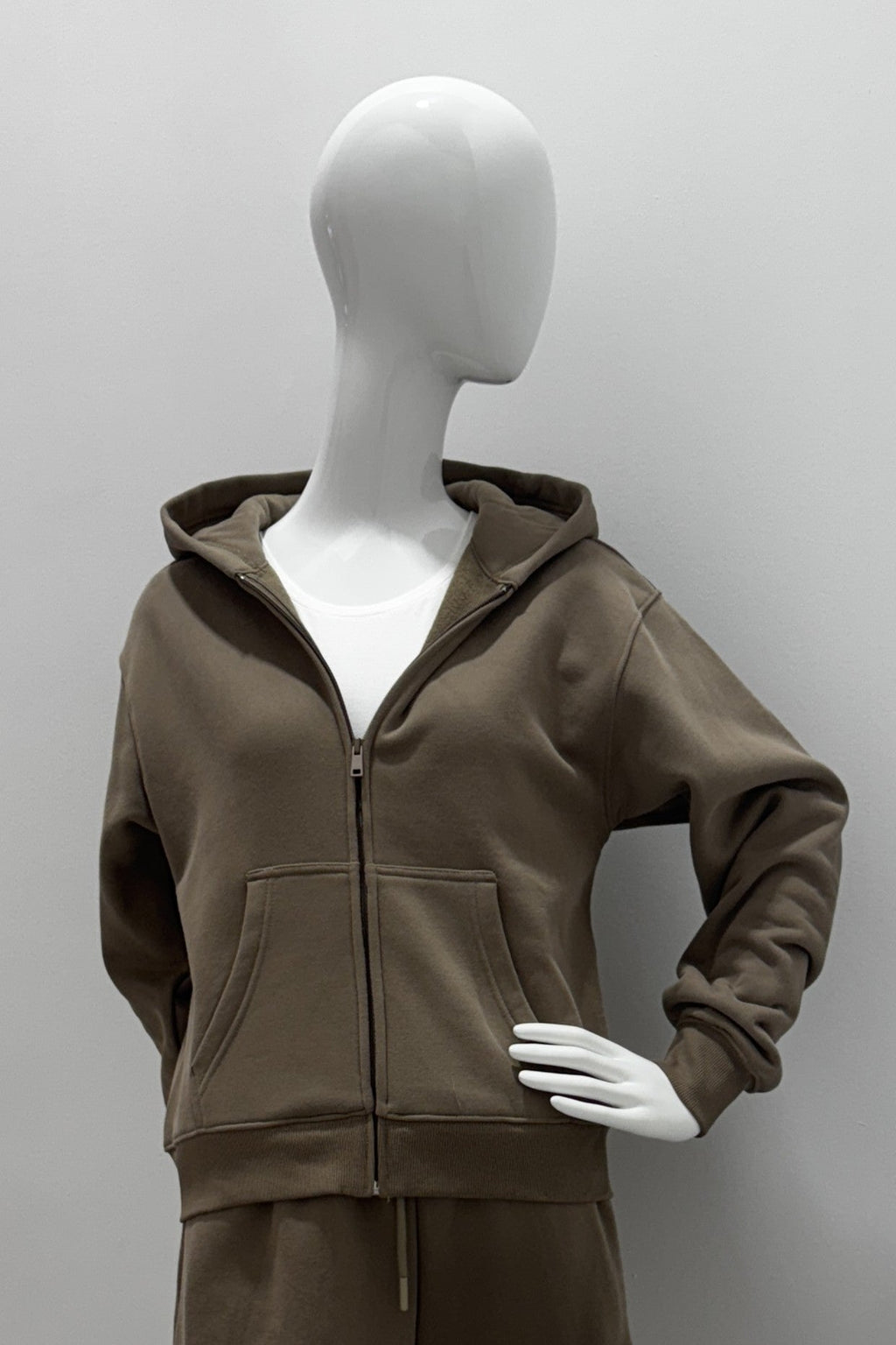 Pull zippé doux en polaire Luna