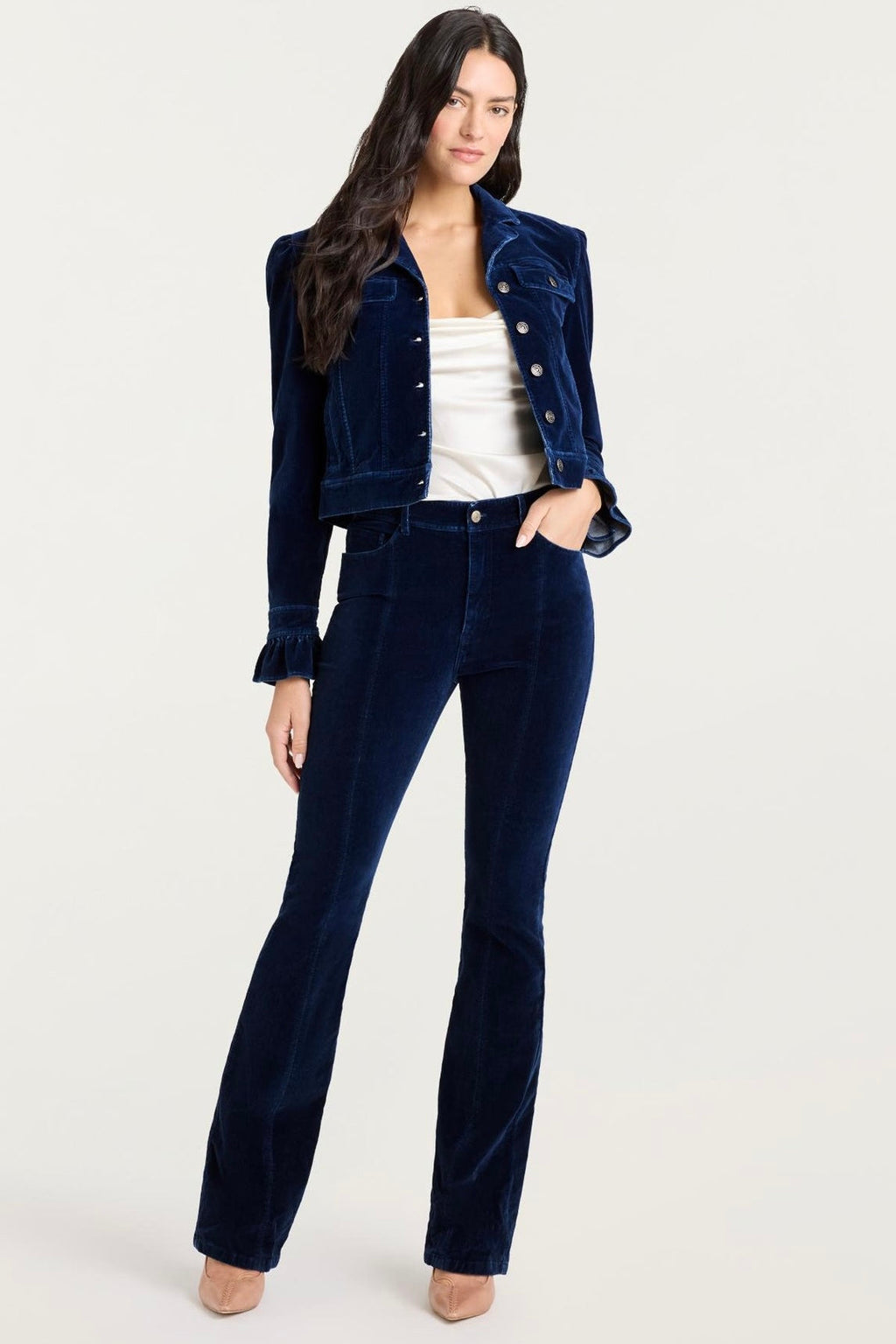 Pantalon en denim velours Shailene Cinq à Sept