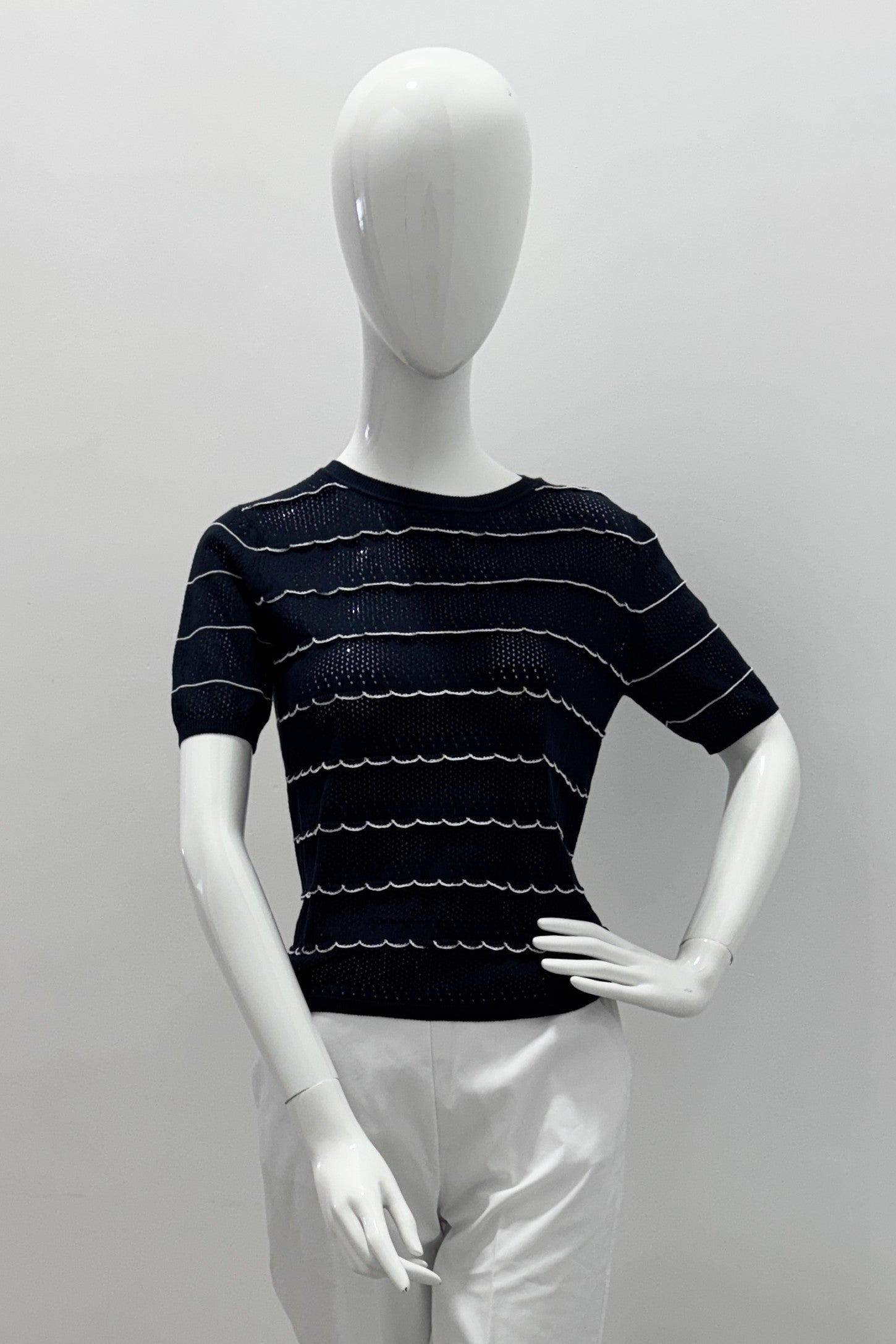 Tonet Sweater Navy White