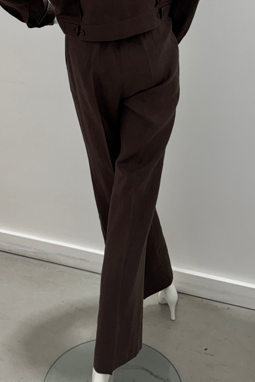 Purotatto Classic Linen Trousers Cocoa
