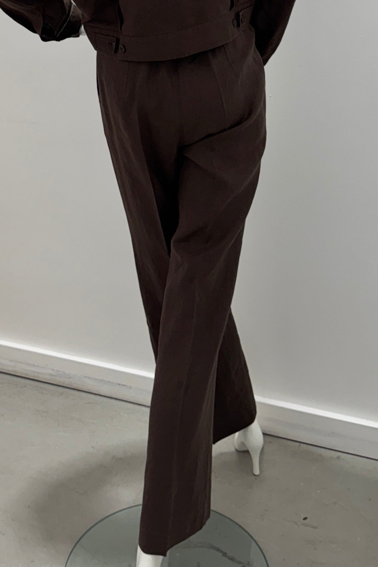Purotatto Classic Linen Trousers Cocoa