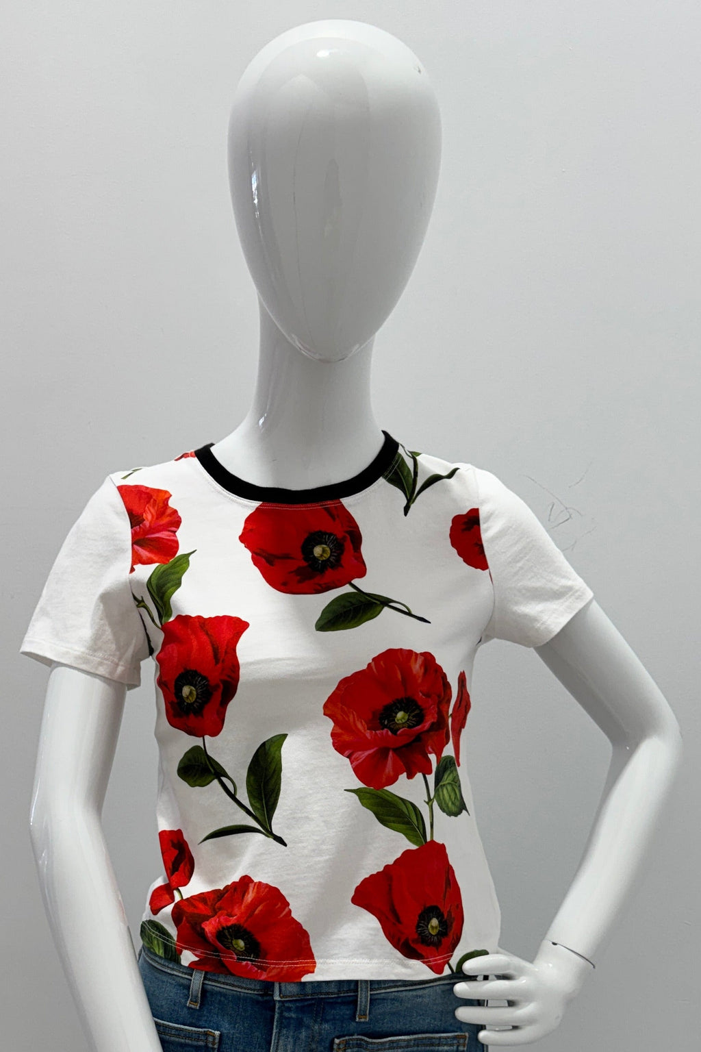 Alice + Olivia Onie Baby Ringer Tee Summer Poppy