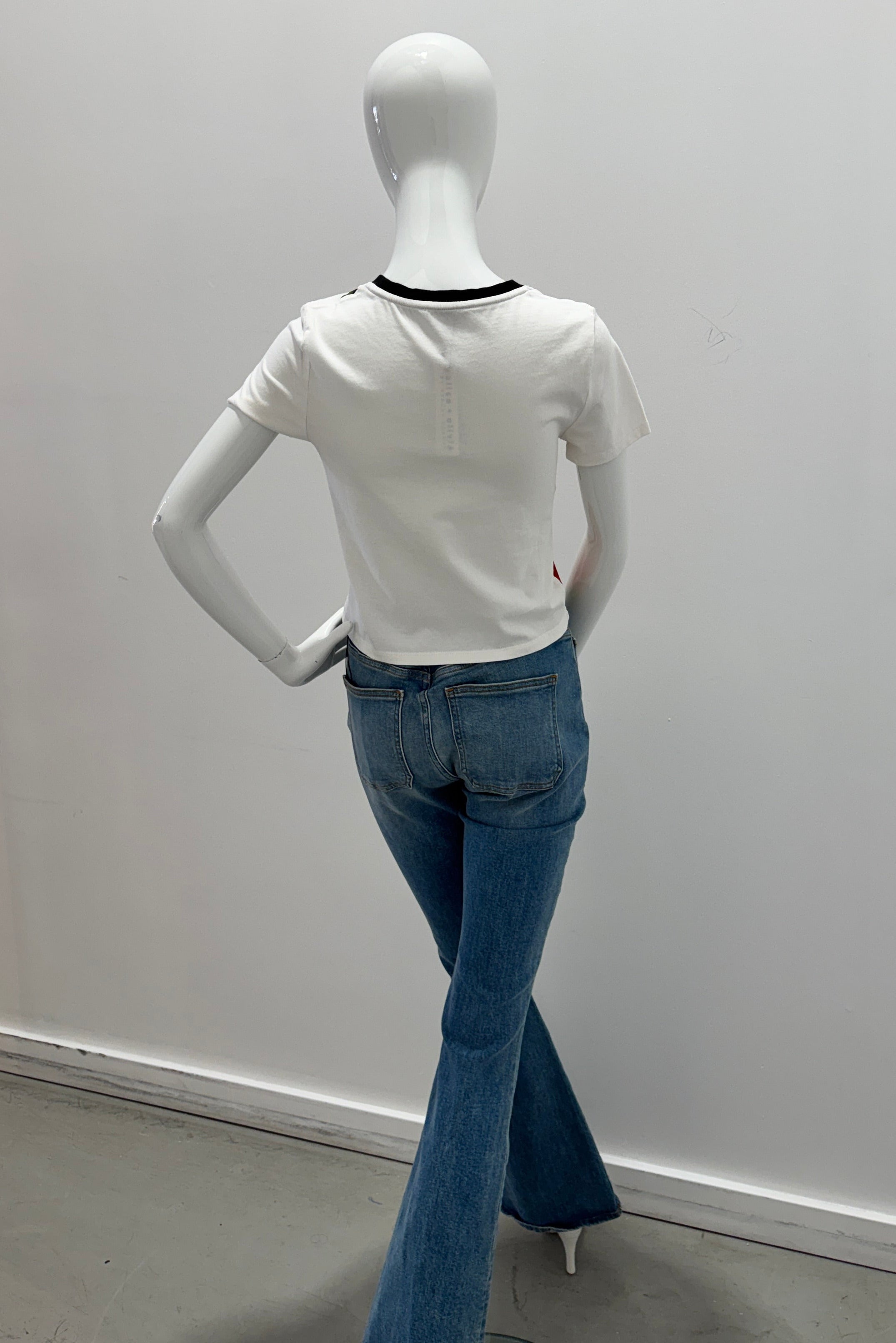 Alice + Olivia Onie Baby Ringer Tee Summer Poppy