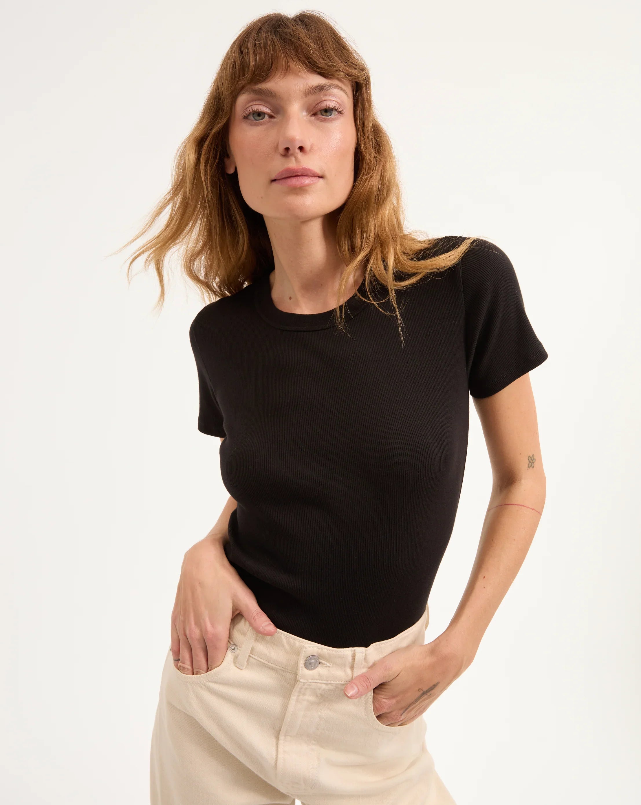 Veronica Beard Pruitt Ribbed Tee