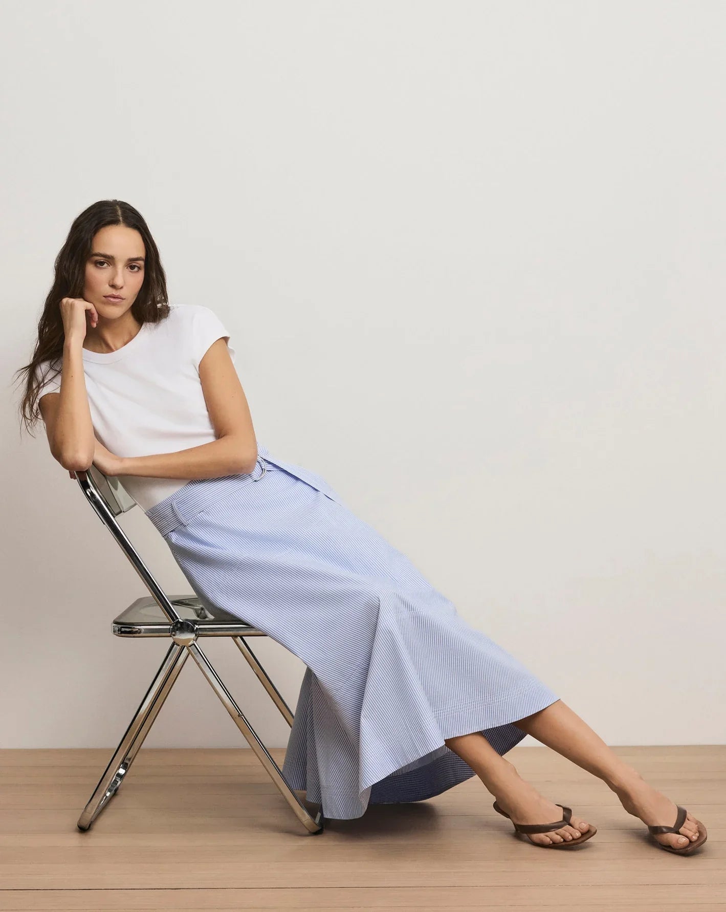 Veronica Beard Belmar Mixed-Media Midi Dress