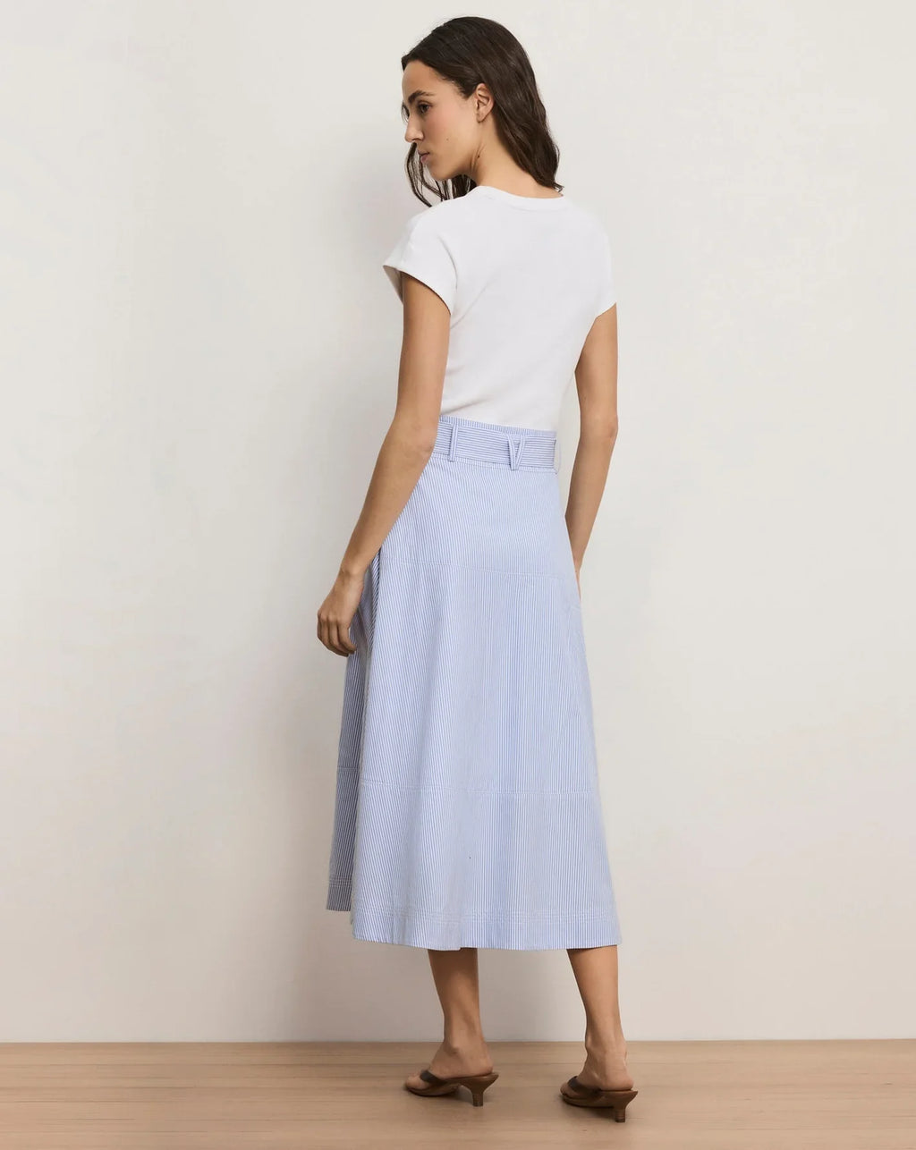 Veronica Beard Belmar Mixed-Media Midi Dress