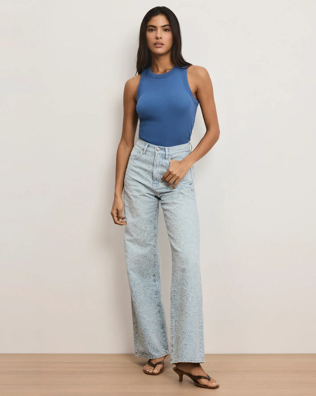 Veronica Beard Jordyn Cropped Tank Top