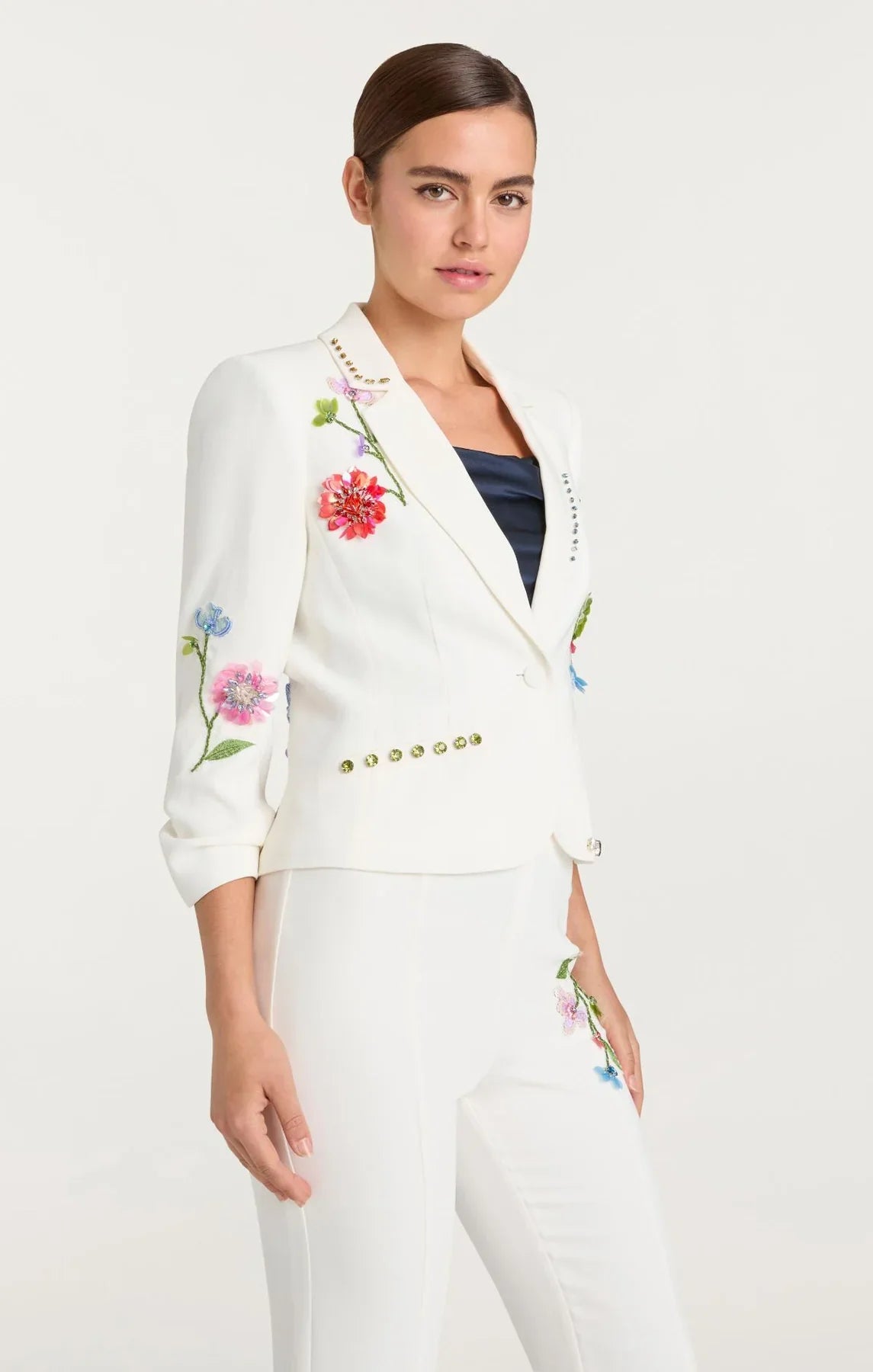 Cinq A Sept Floral Vine Le Petit Khloe Blazer