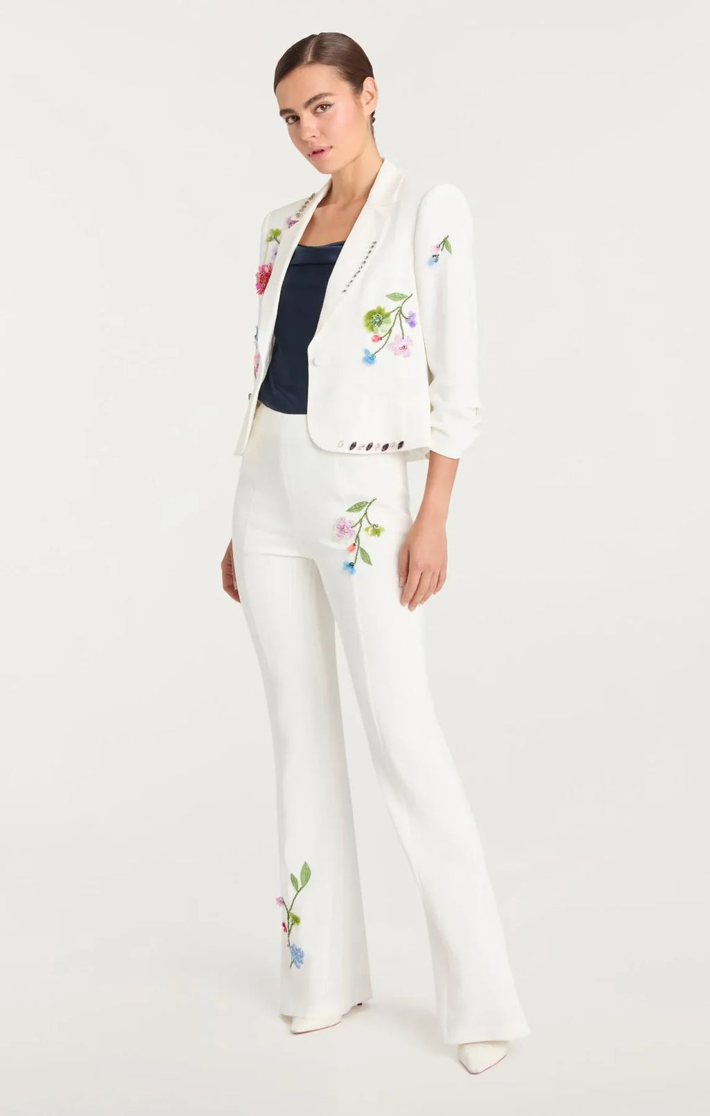 Cinq A Sept Floral Vine Le Petit Khloe Blazer