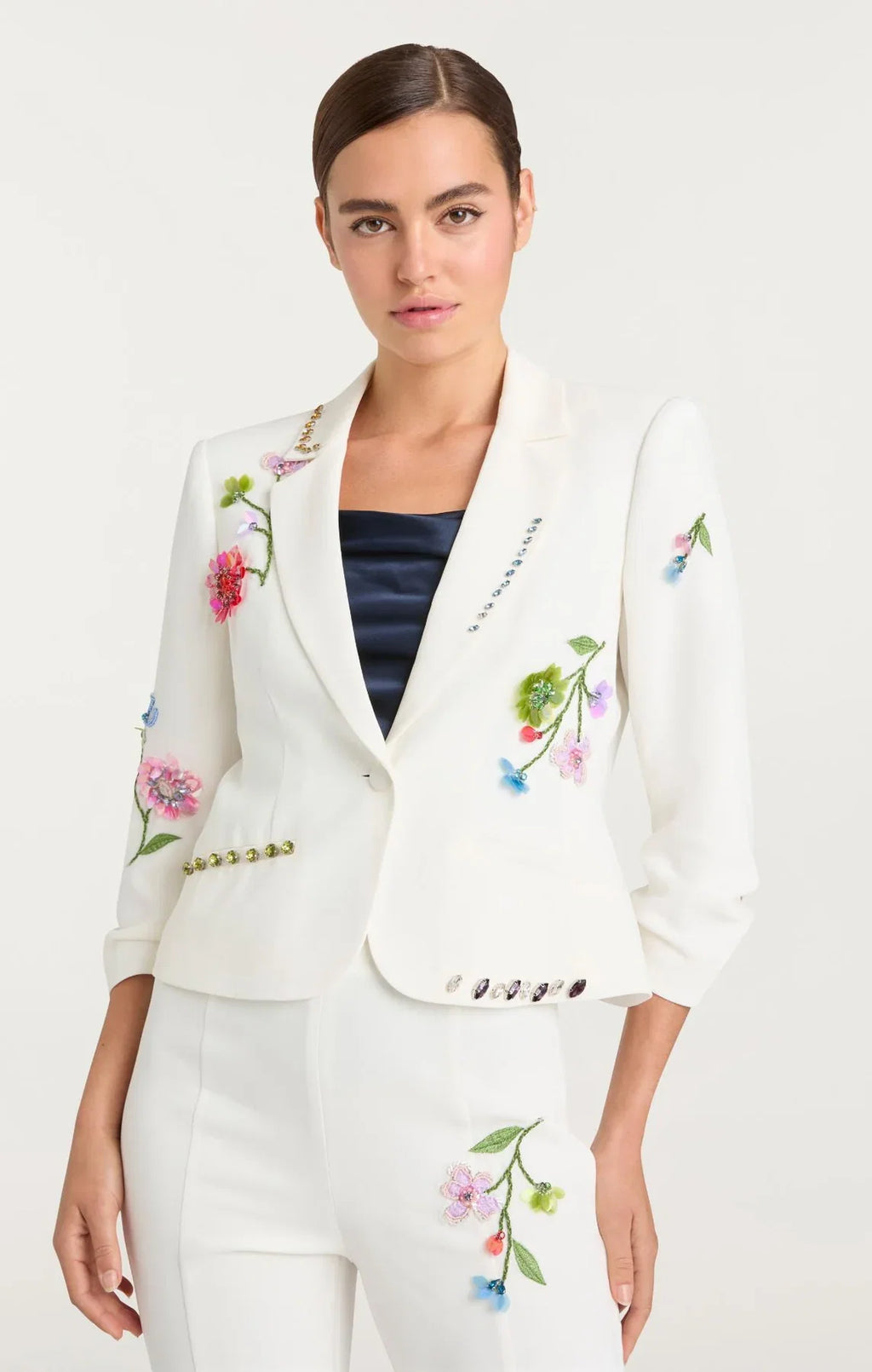 Cinq A Sept Floral Vine Le Petit Khloe Blazer