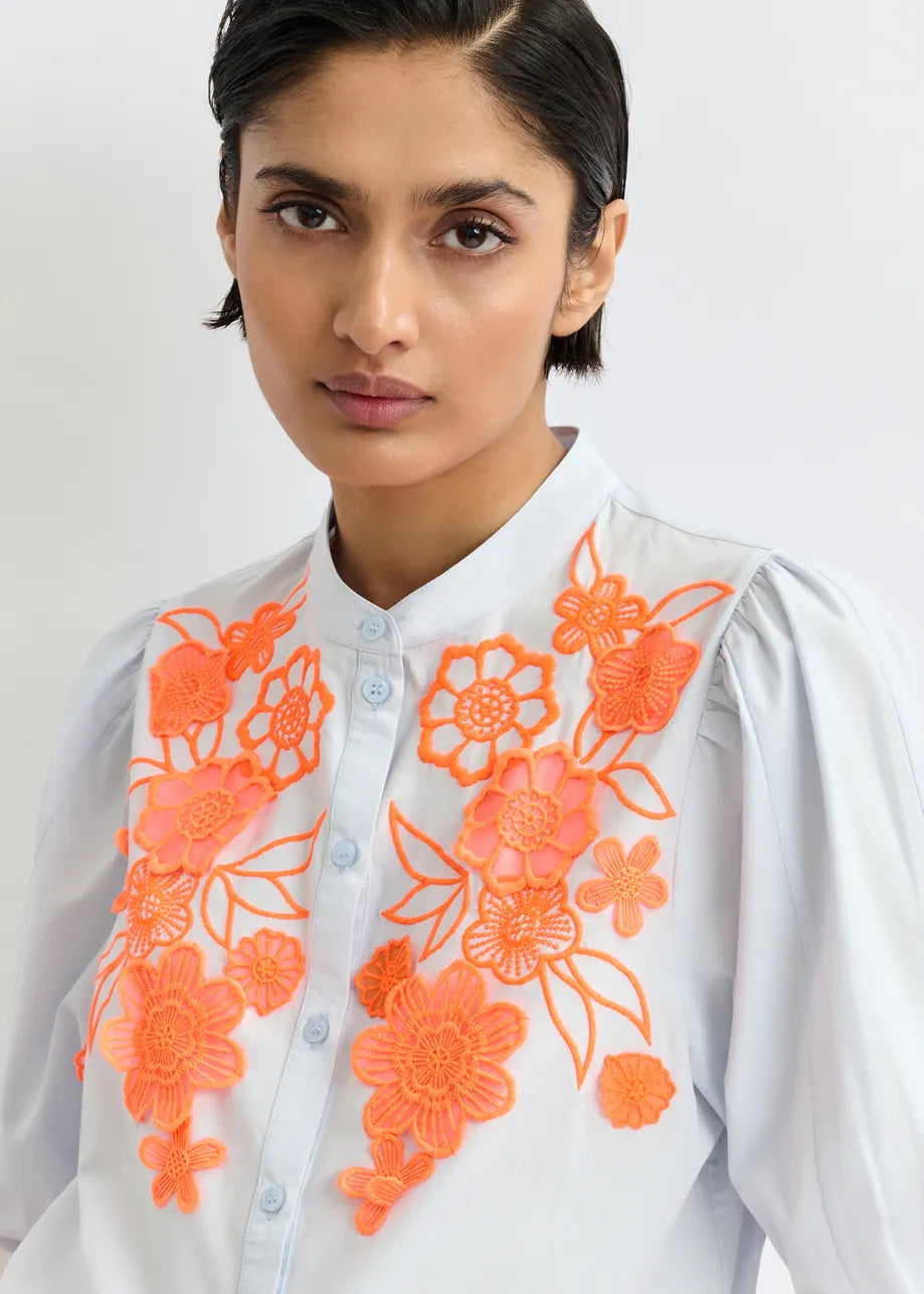 Essentiel Antwerp Jorja Pop Up Rose Shirt Lake View