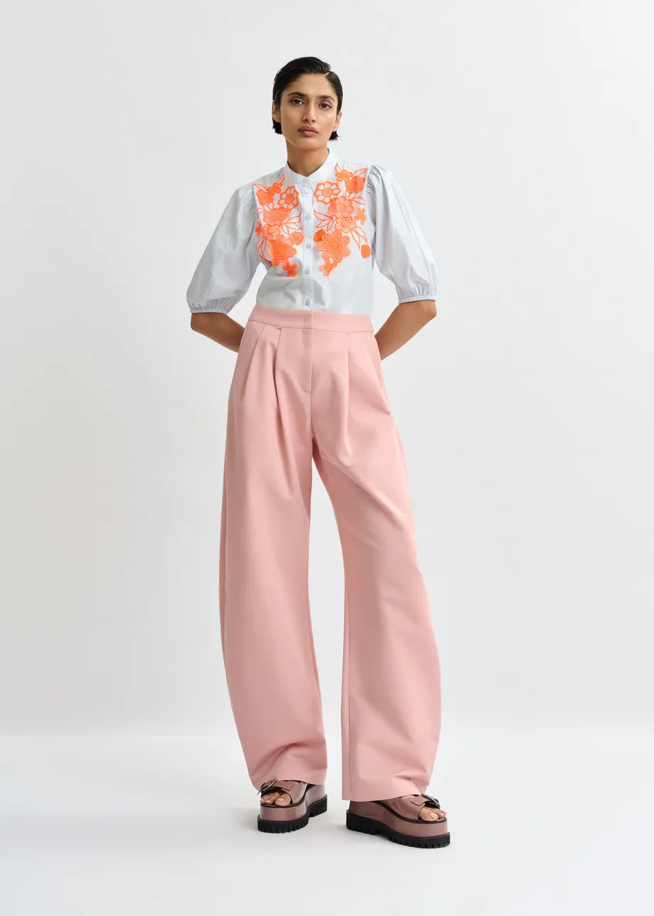 Essentiel Antwerp Jorja Pop Up Rose Shirt Lake View