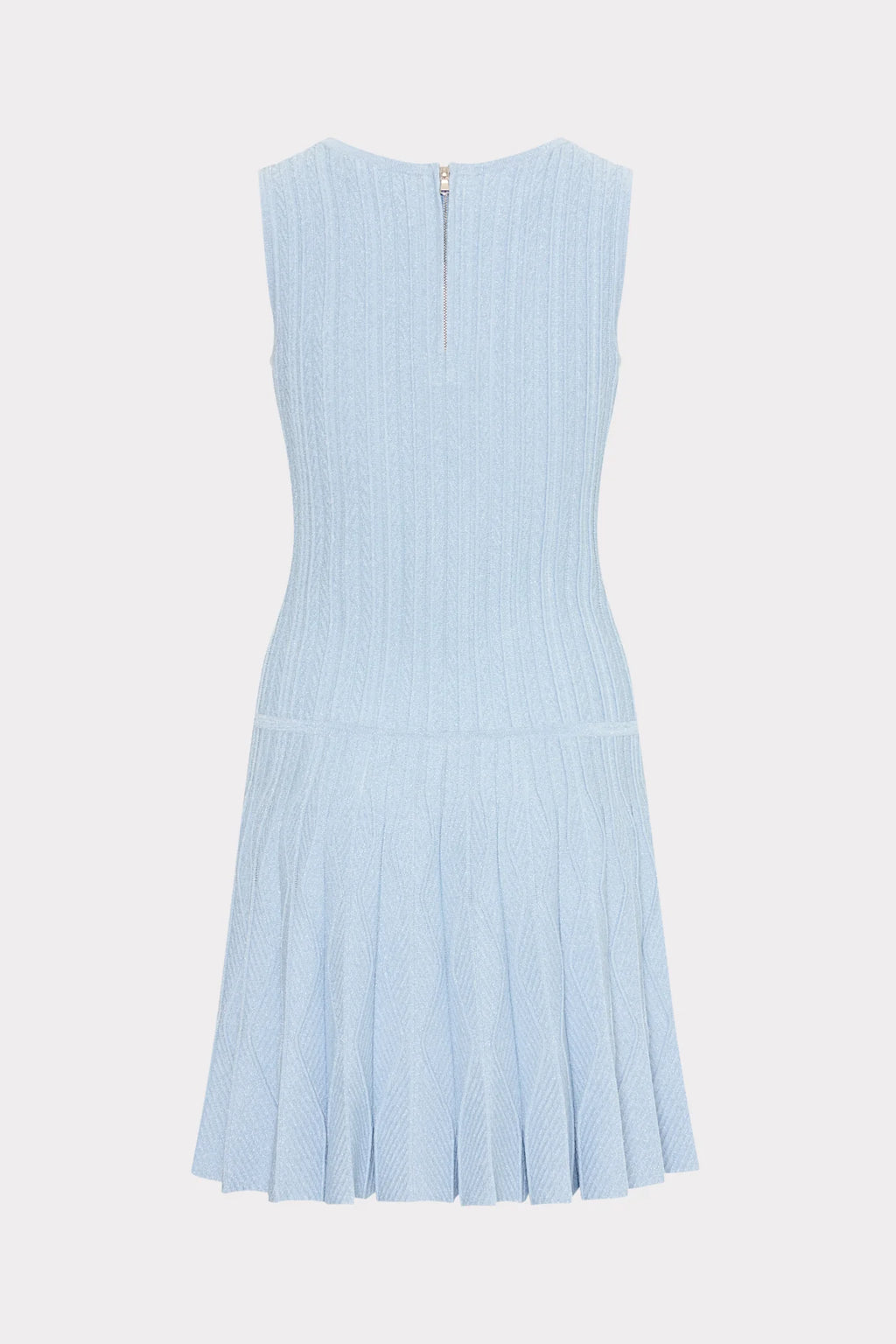 Milly Wave Godet Flare Knit Mini Dress