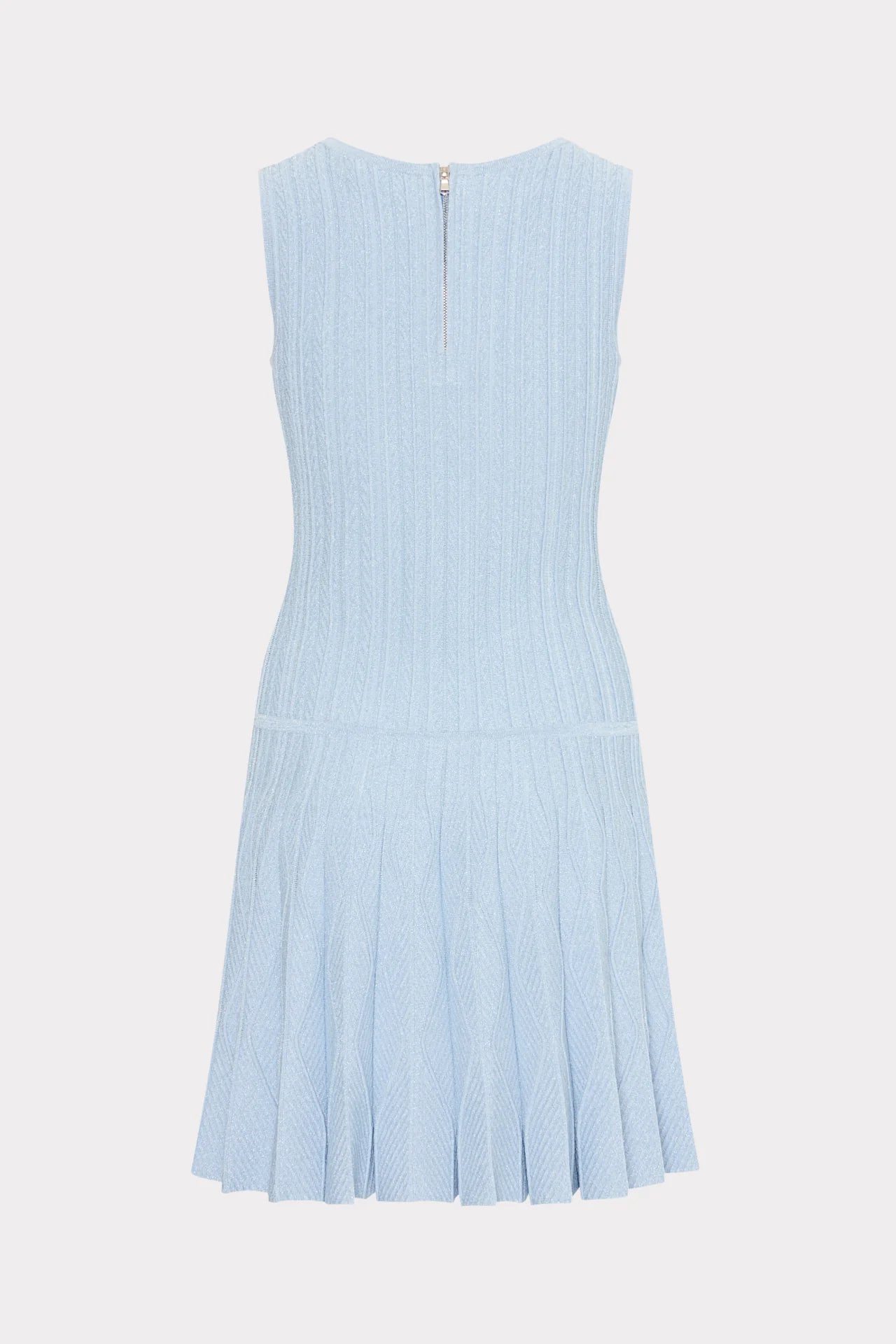 Milly Wave Godet Flare Knit Mini Dress