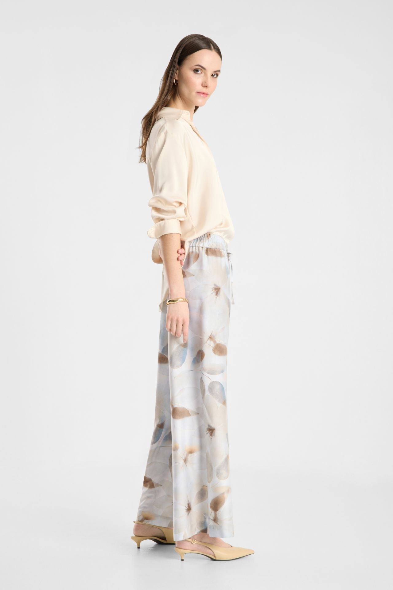 Raffaello Rossi Helena Pant Grey Patterned
