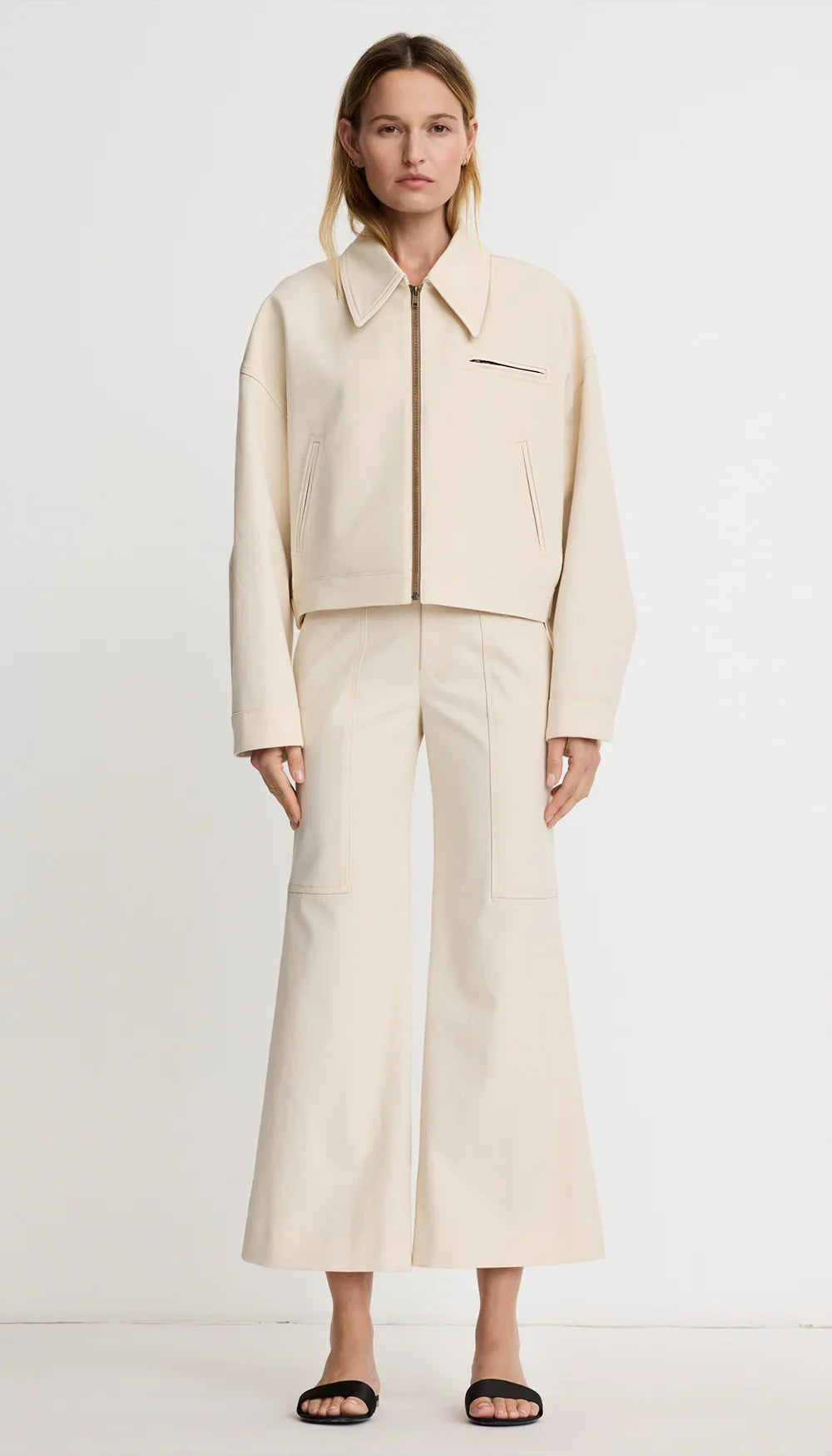 Smythe Utility Culotte Pant Cream