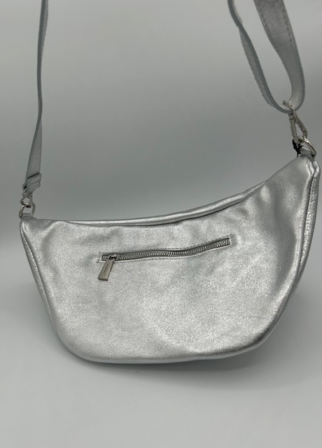 Sac bandoulière argenté