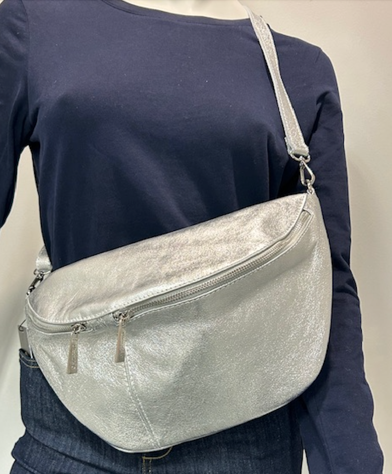 Mathilde C Salvador Cross Body Silver Bag