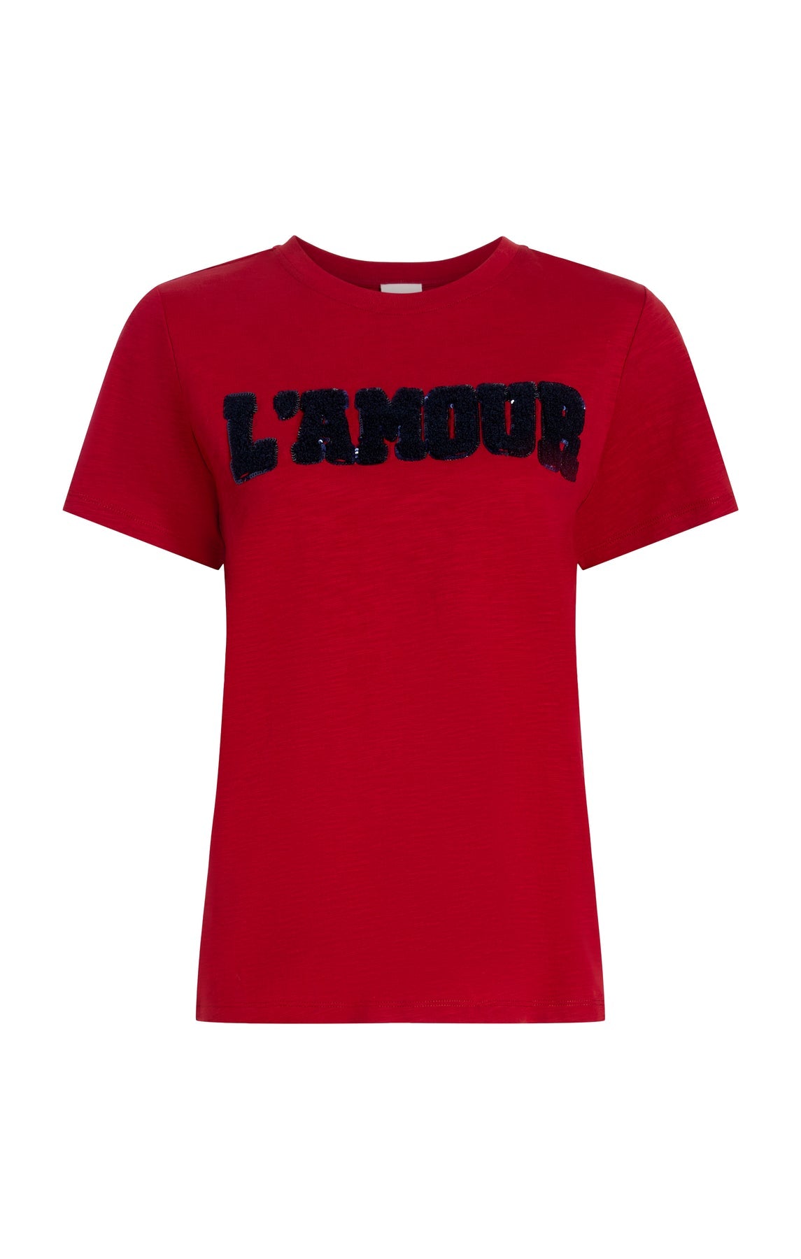 Cinq A Sept Toweled L'Amour Shrunken Tee
