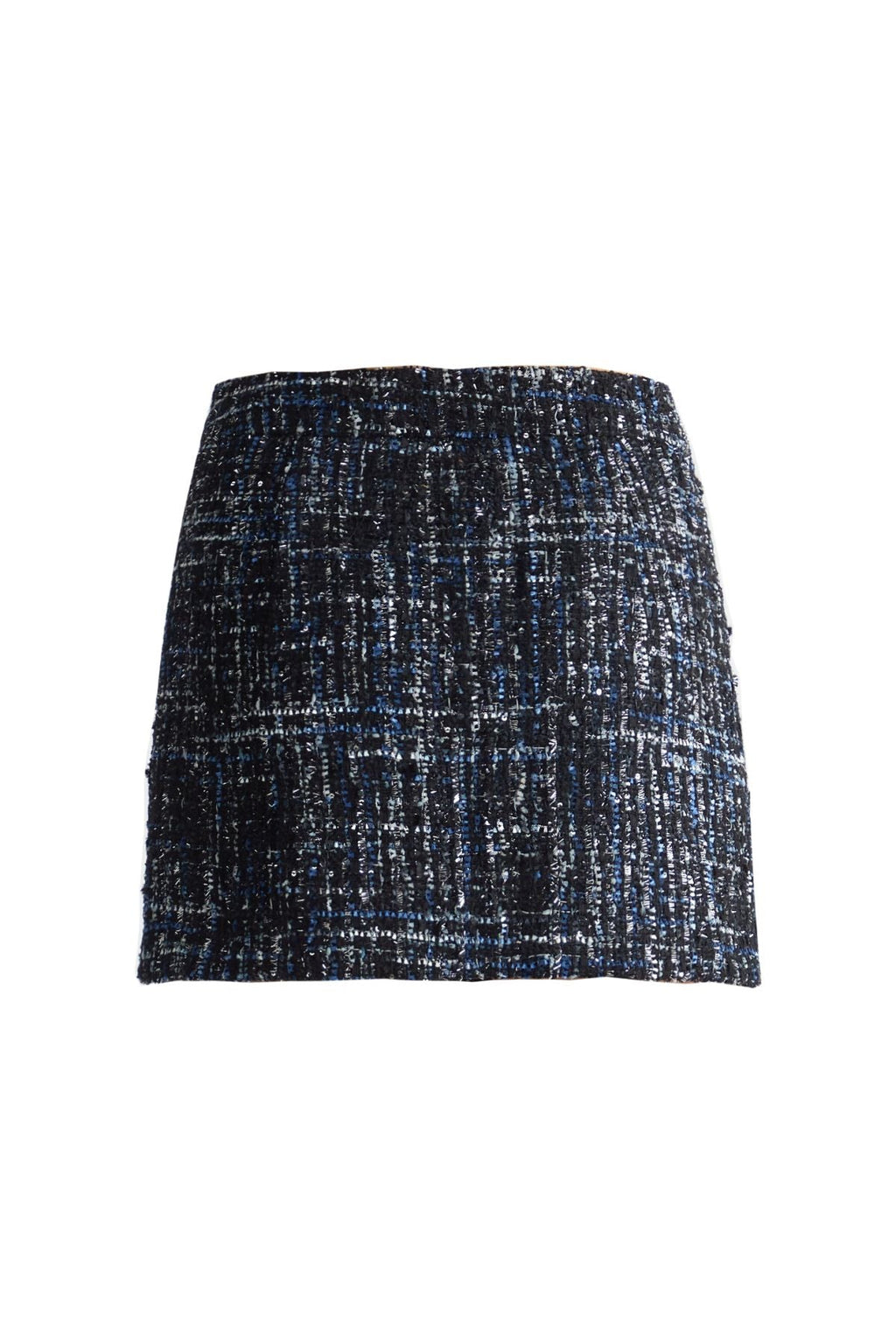 Jupe Mini à Carreaux Embellie de Sequins Liu Jo