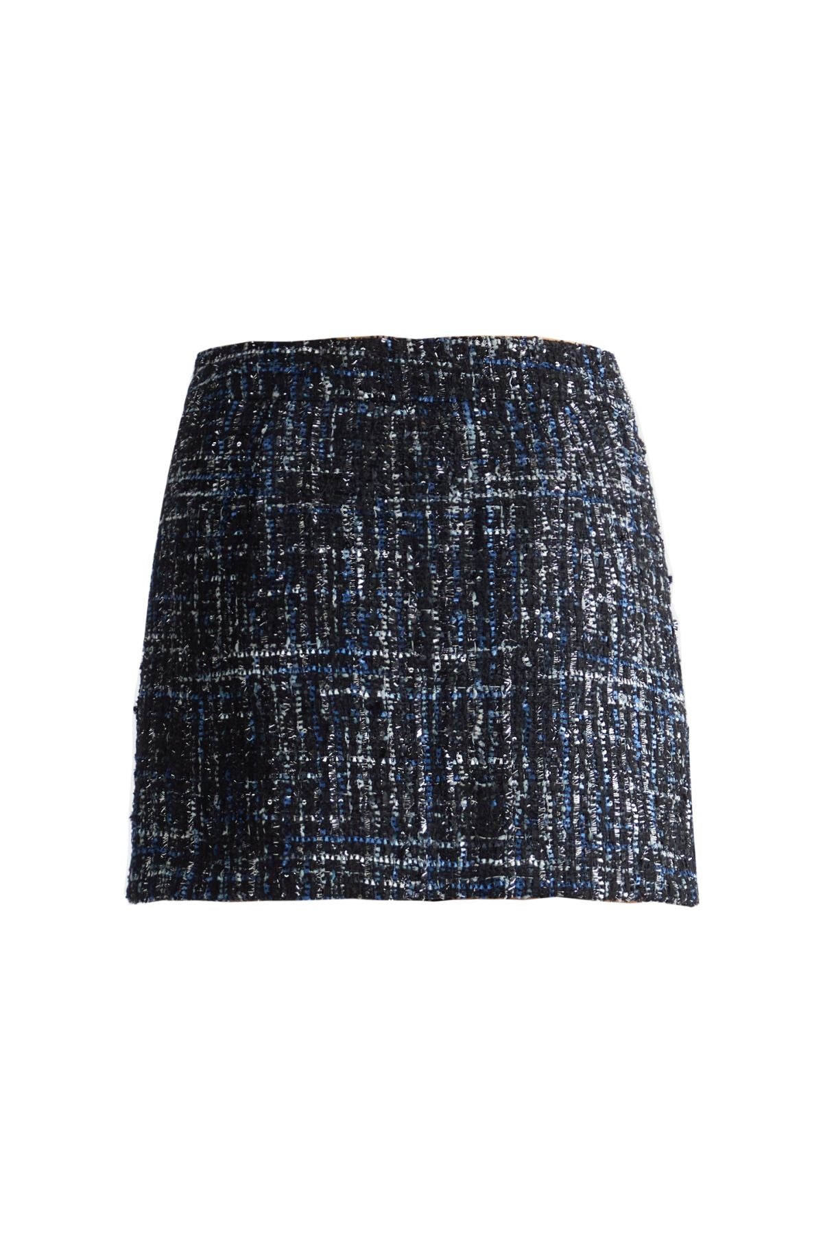 Jupe Mini à Carreaux Embellie de Sequins Liu Jo