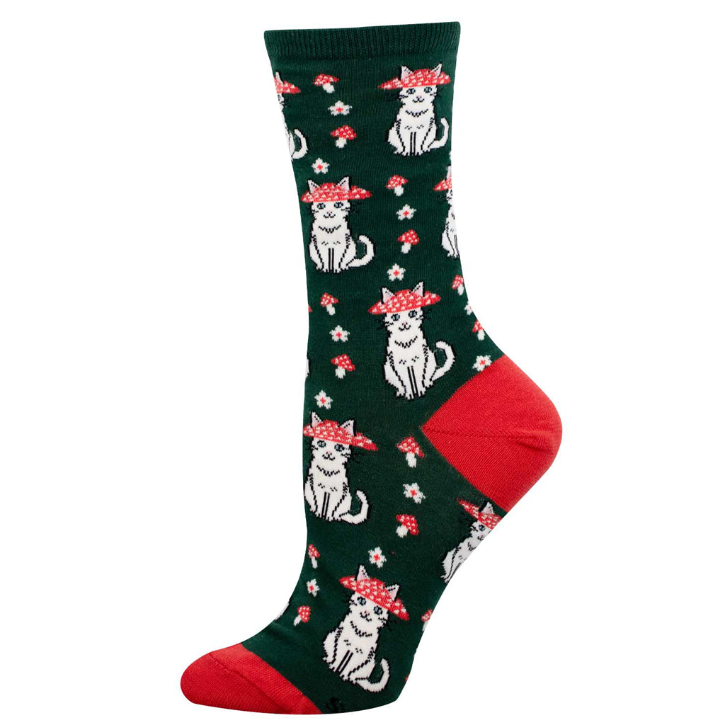 Mushroom Cat Socks