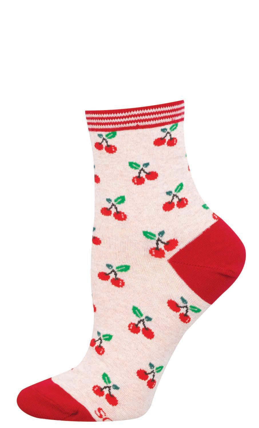 Socksmith EVERYTHING IS CHERRY PINK HEATHER