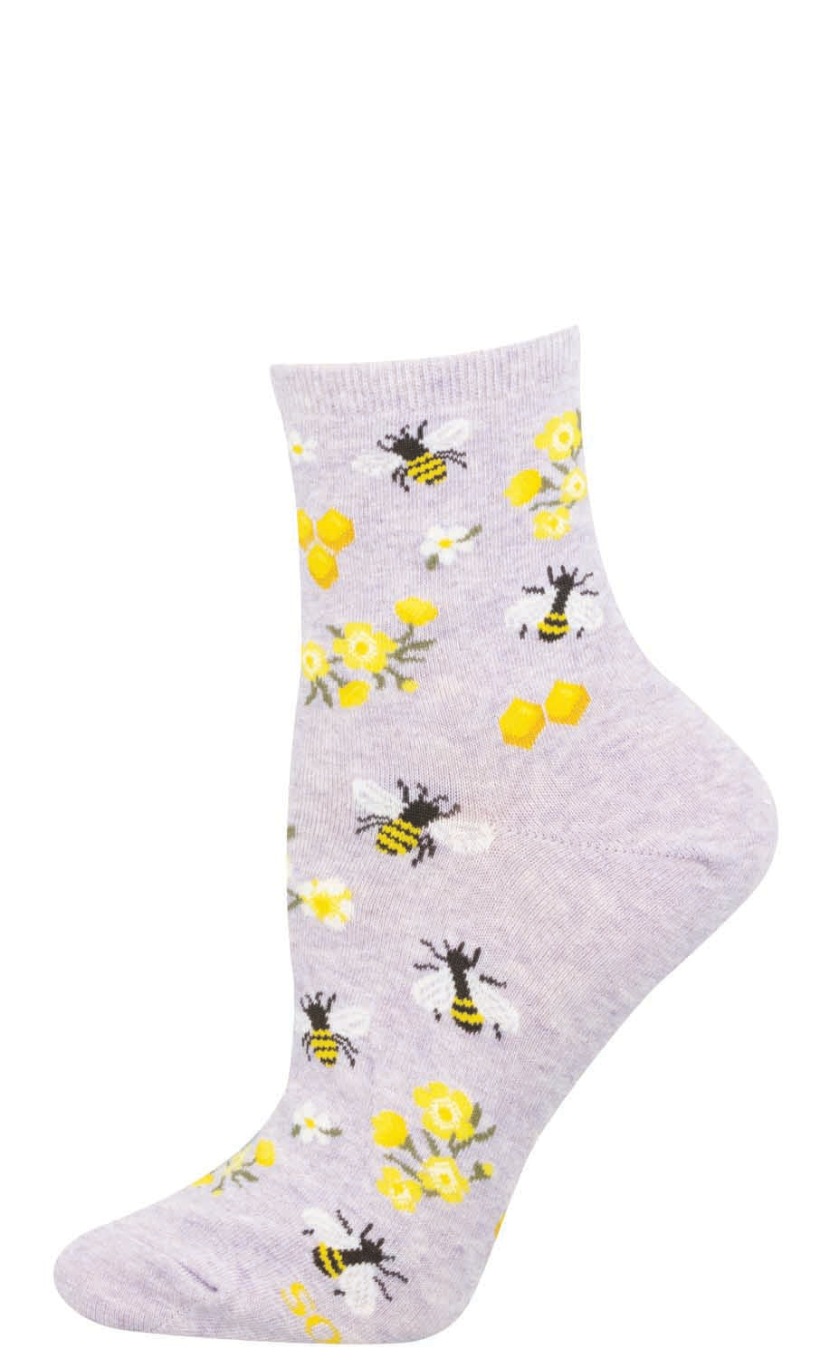 Socksmith ABEILLE FLEURIE VIOLET CHINÉ