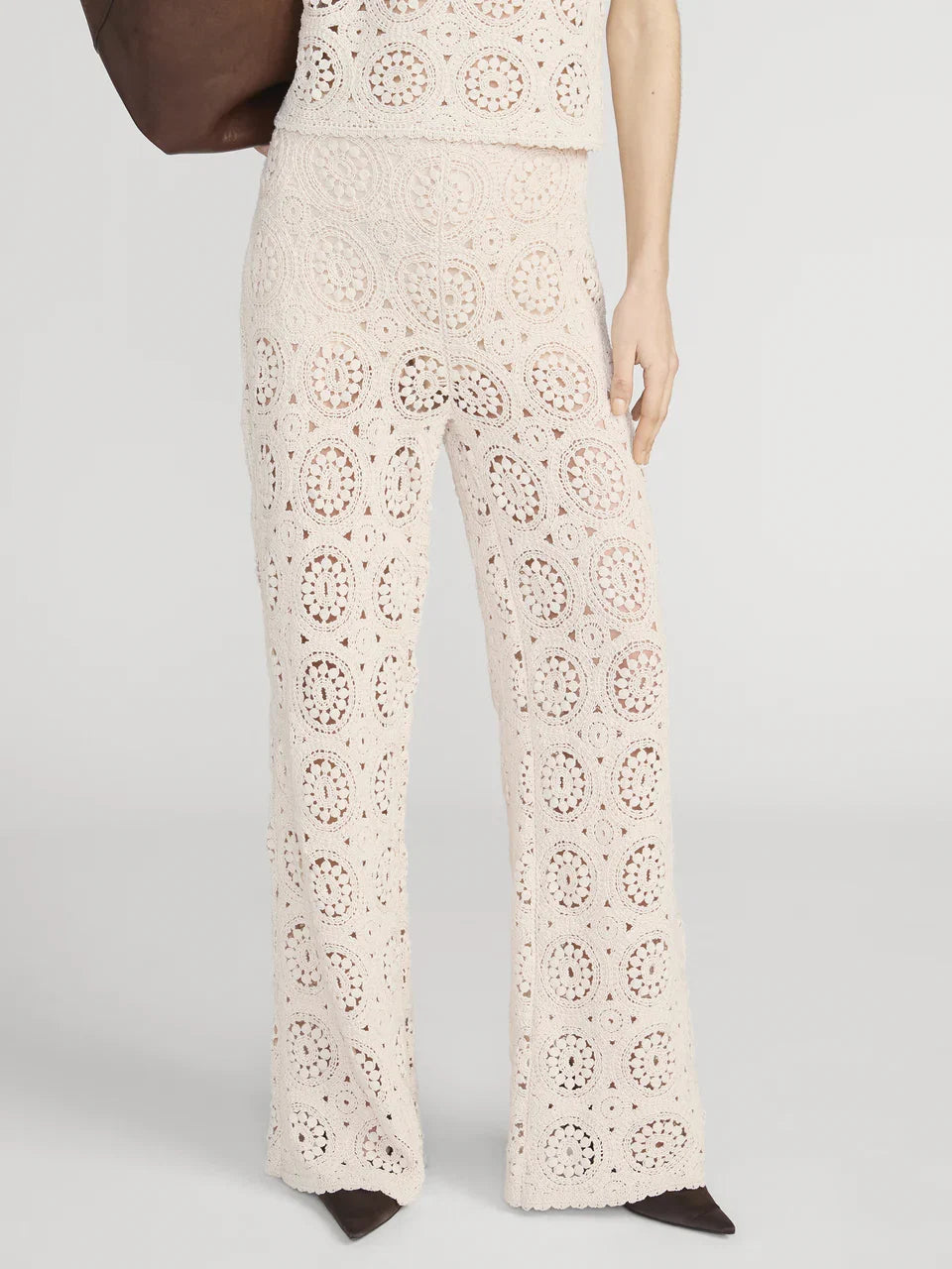 Frame The Crochet Pant Cream