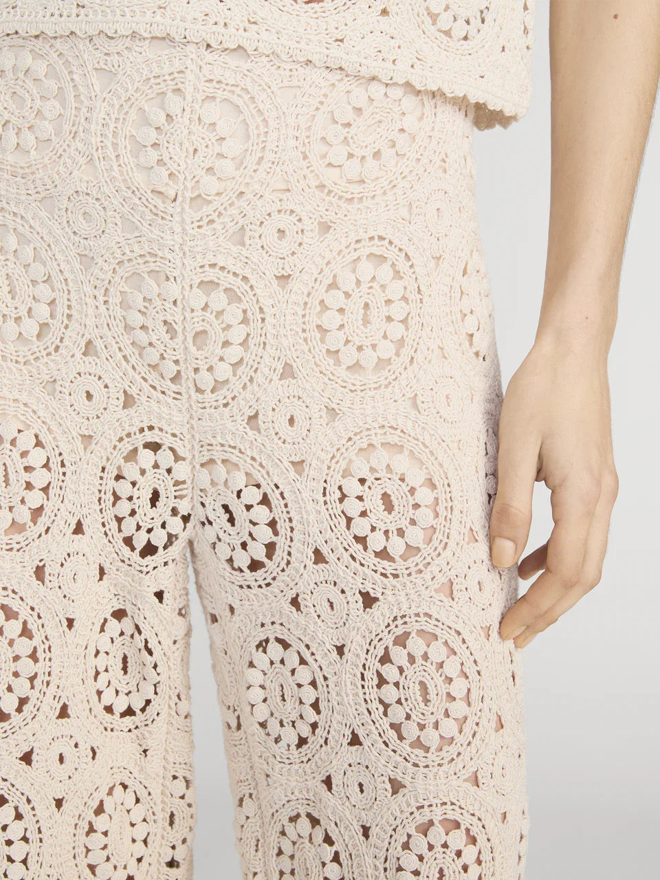 Frame The Crochet Pant Cream