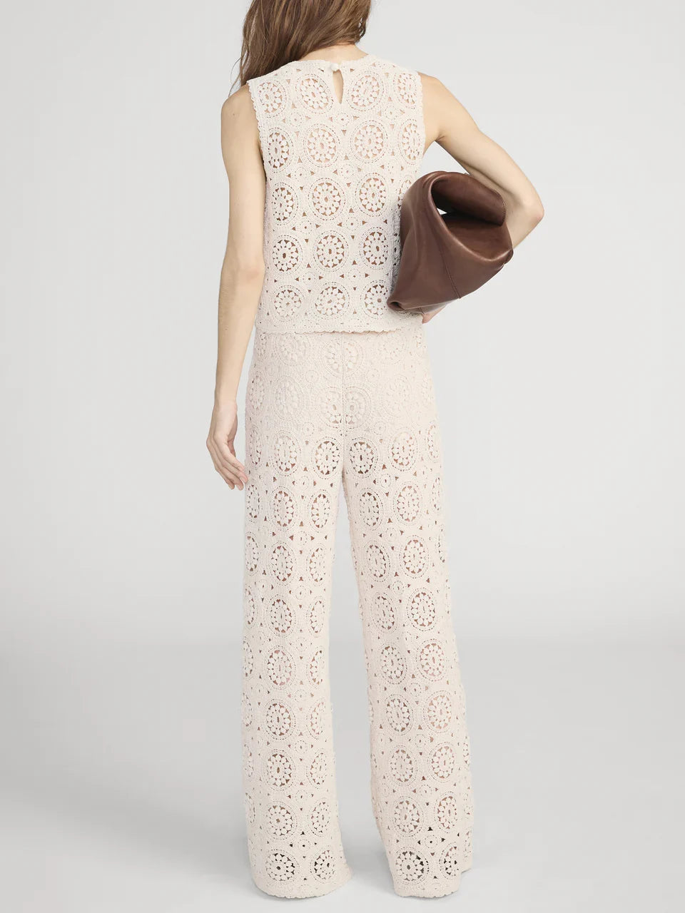 Frame The Crochet Pant Cream