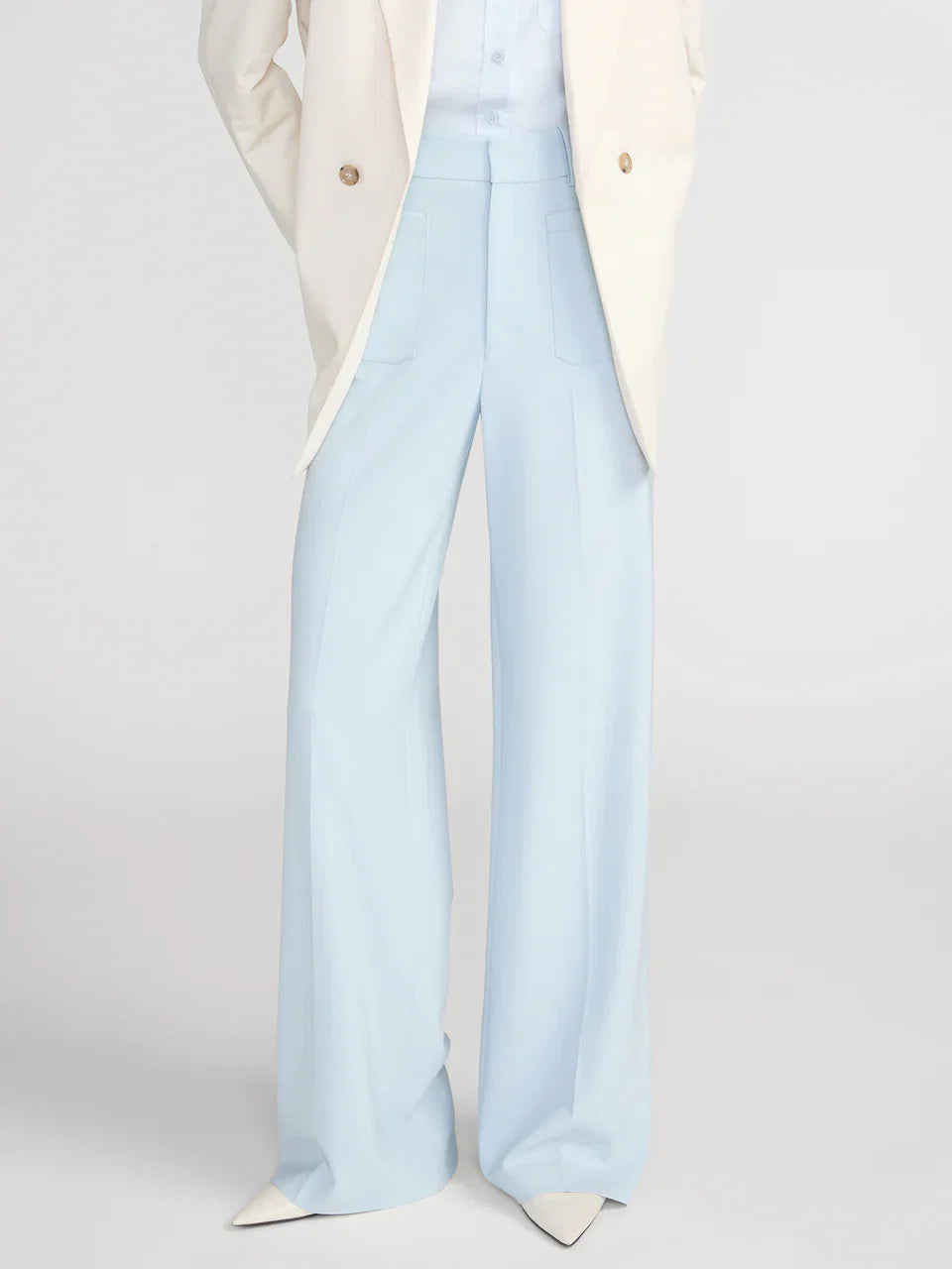 Frame The Refined Trouser Light Blue