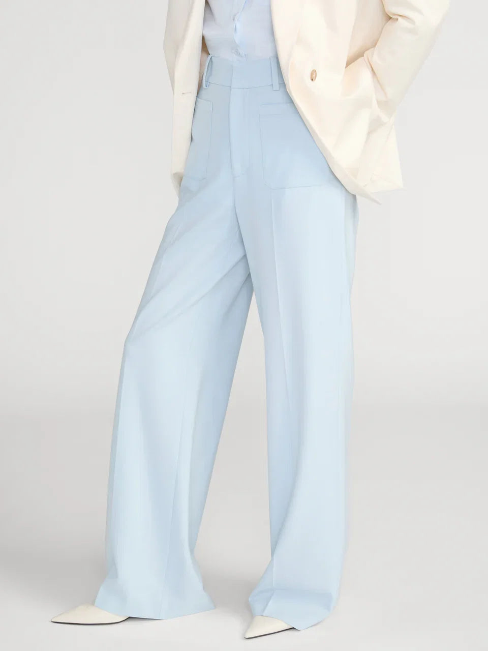 Frame The Refined Trouser Light Blue