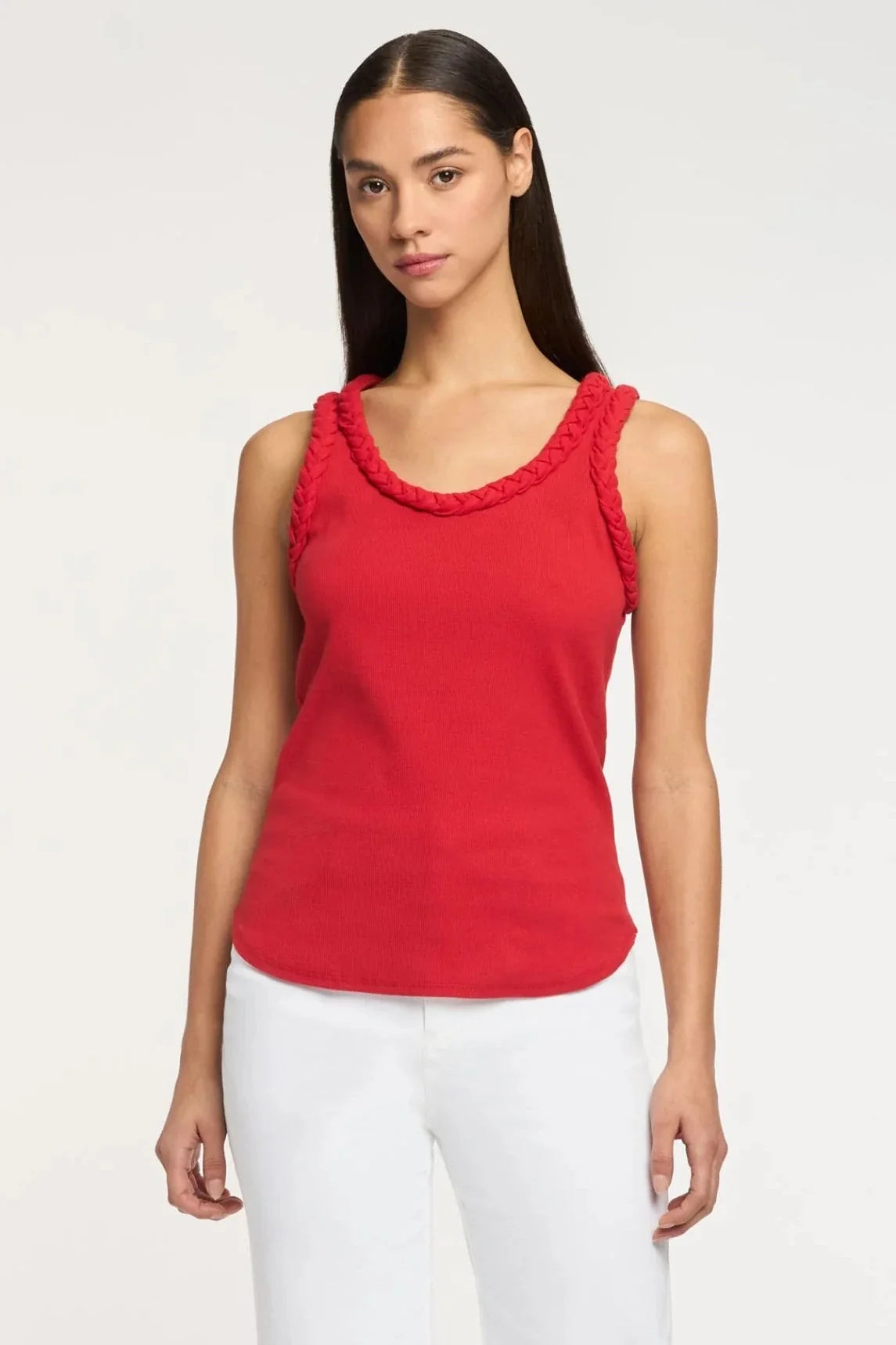 Cinq A Sept Braided Tank Top Goji Berry
